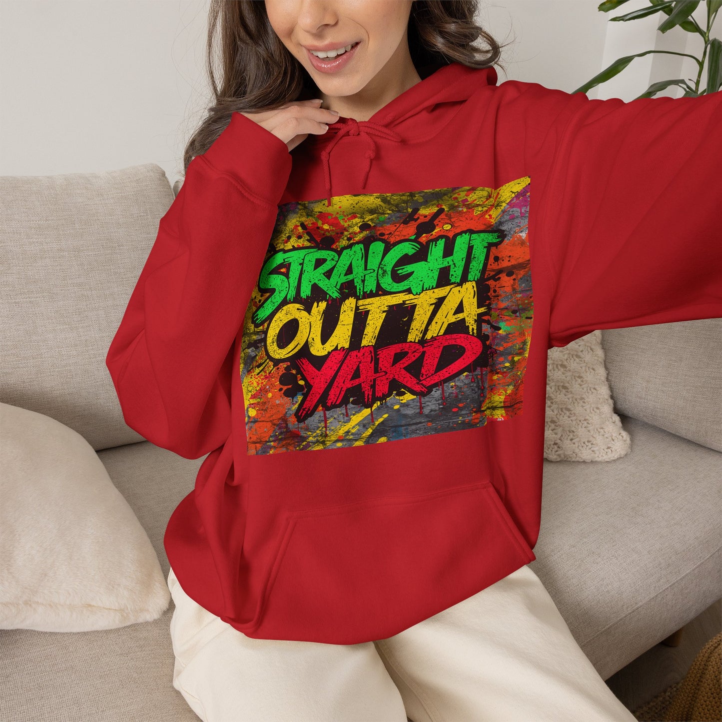 Straight Outta Yard Hoodie — Funny Gardening & Backyard Work Hoodie