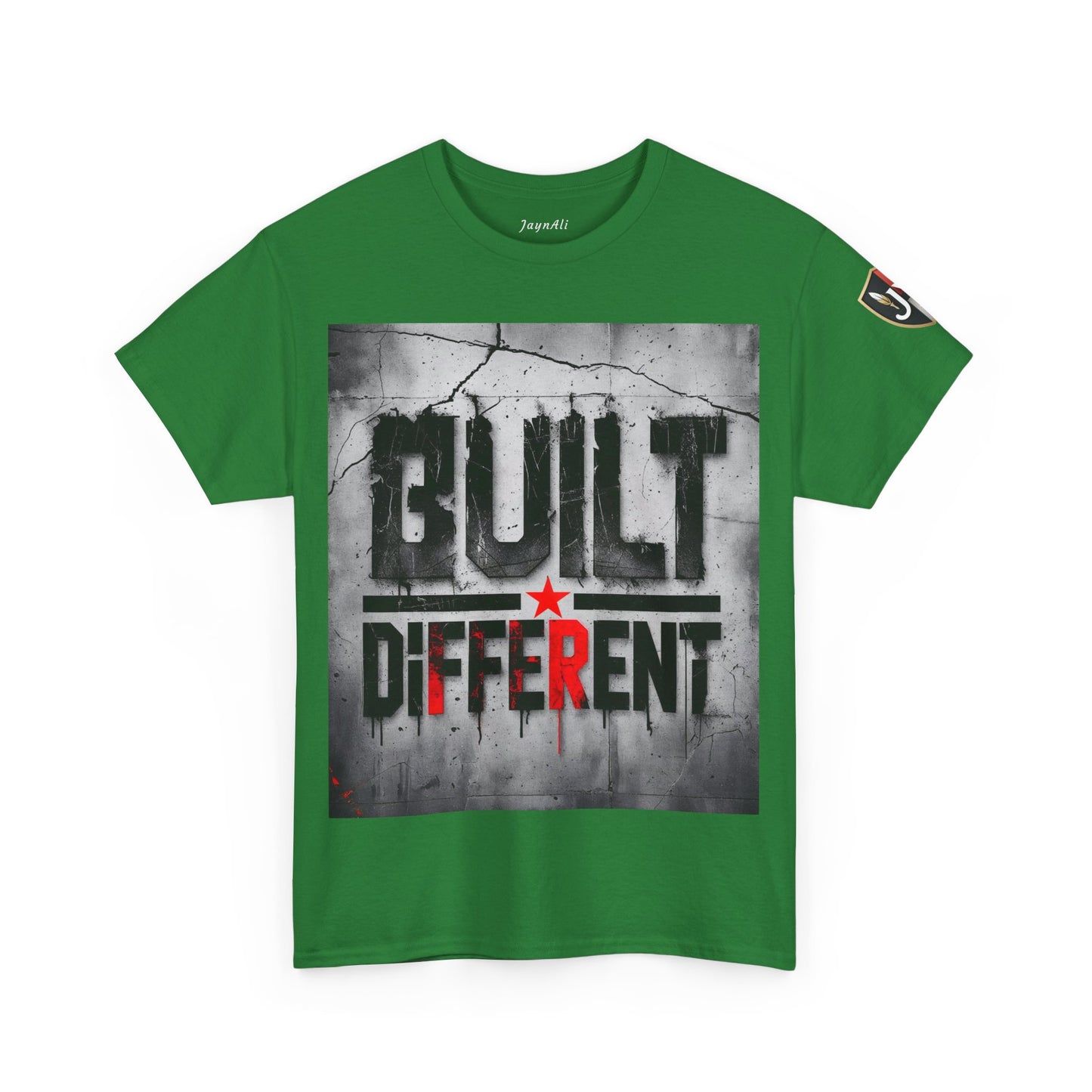 Graphic Tee - Built Different, Motivational Shirt for Him or Her