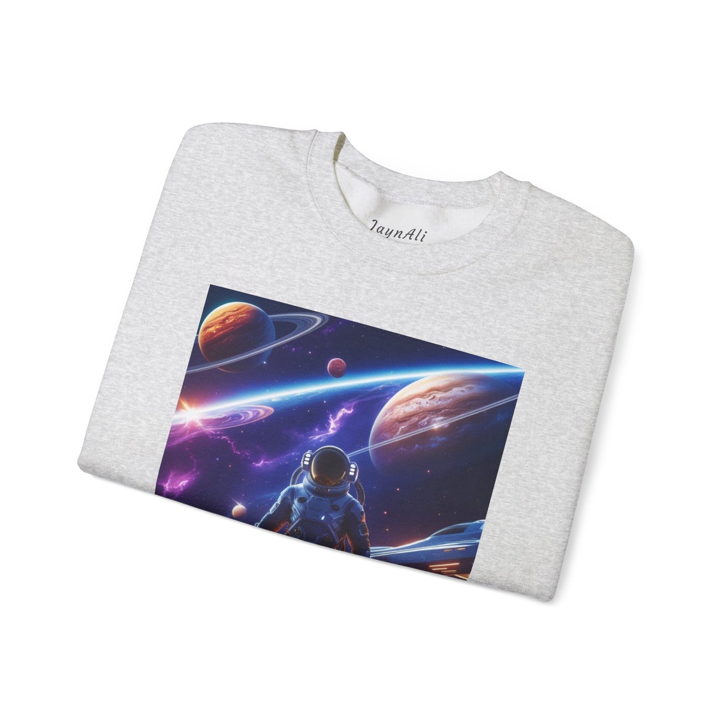 Cosmic Explorer Crewneck Sweatshirt - Space Design, Gift for Astronomy Lovers