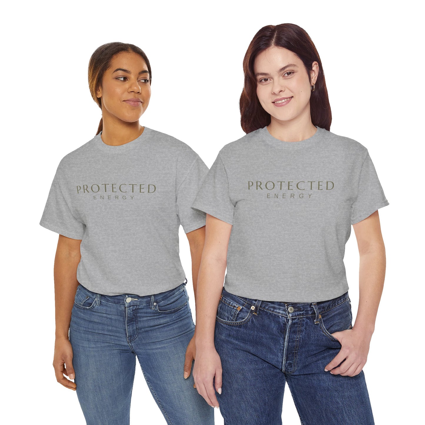 Protected Energy T‑Shirt — Minimalist Spiritual Tee