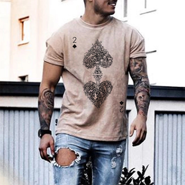 Men’s A of Spades Graphic T-Shirt – Short Sleeve Crew Neck