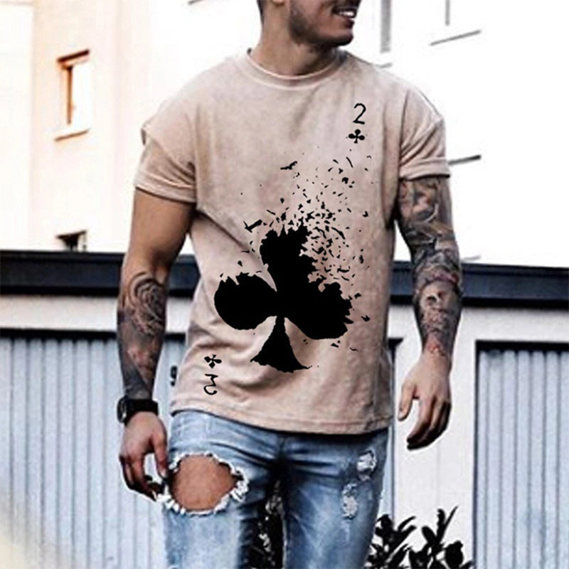 Men’s A of Spades Graphic T-Shirt – Short Sleeve Crew Neck