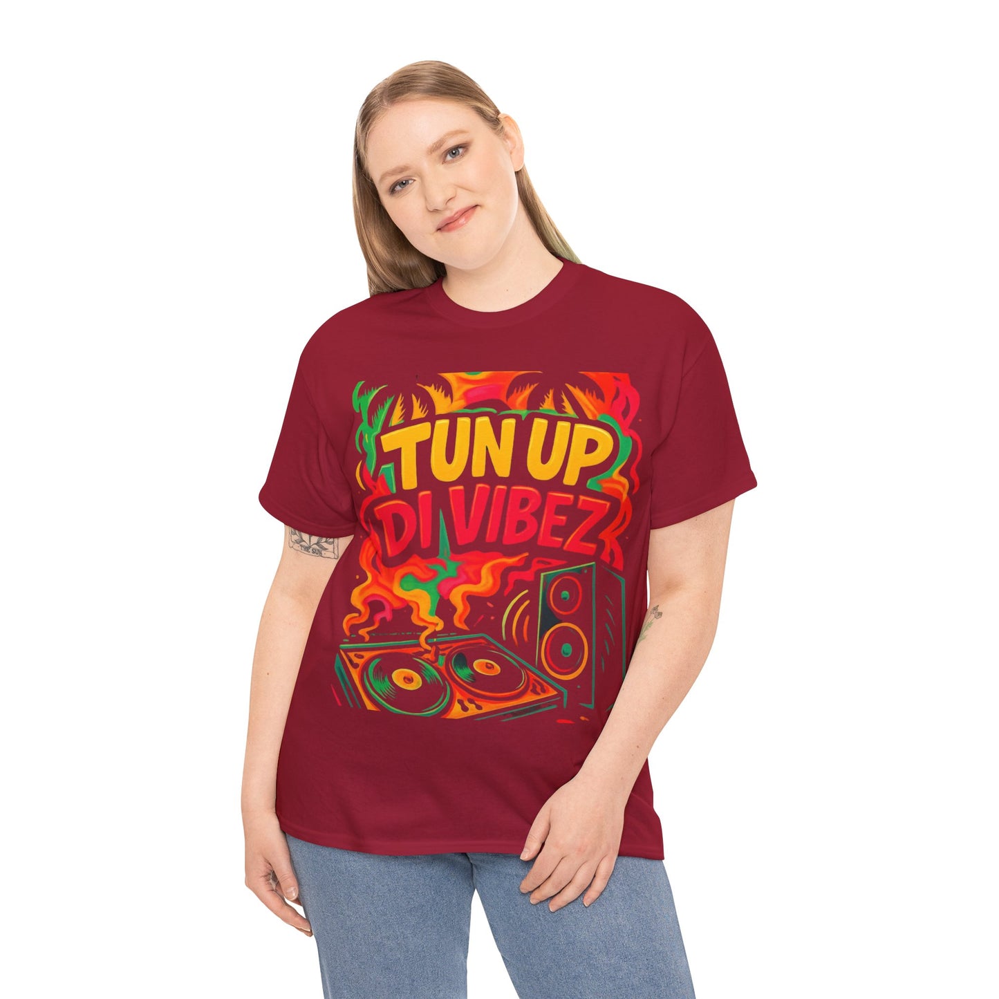 Tun Up Di Vibes T-Shirt — Caribbean Party Reggae Festival Tee
