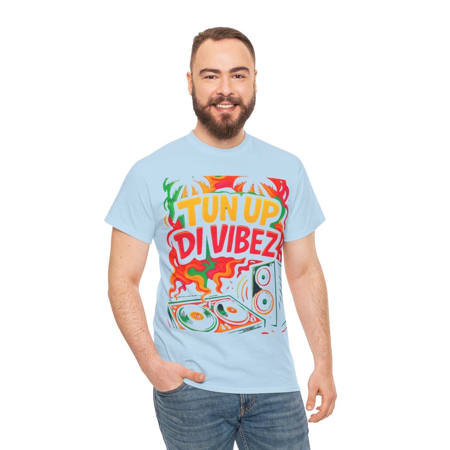 Tun Up Di Vibes T-Shirt — Caribbean Party Reggae Festival Tee