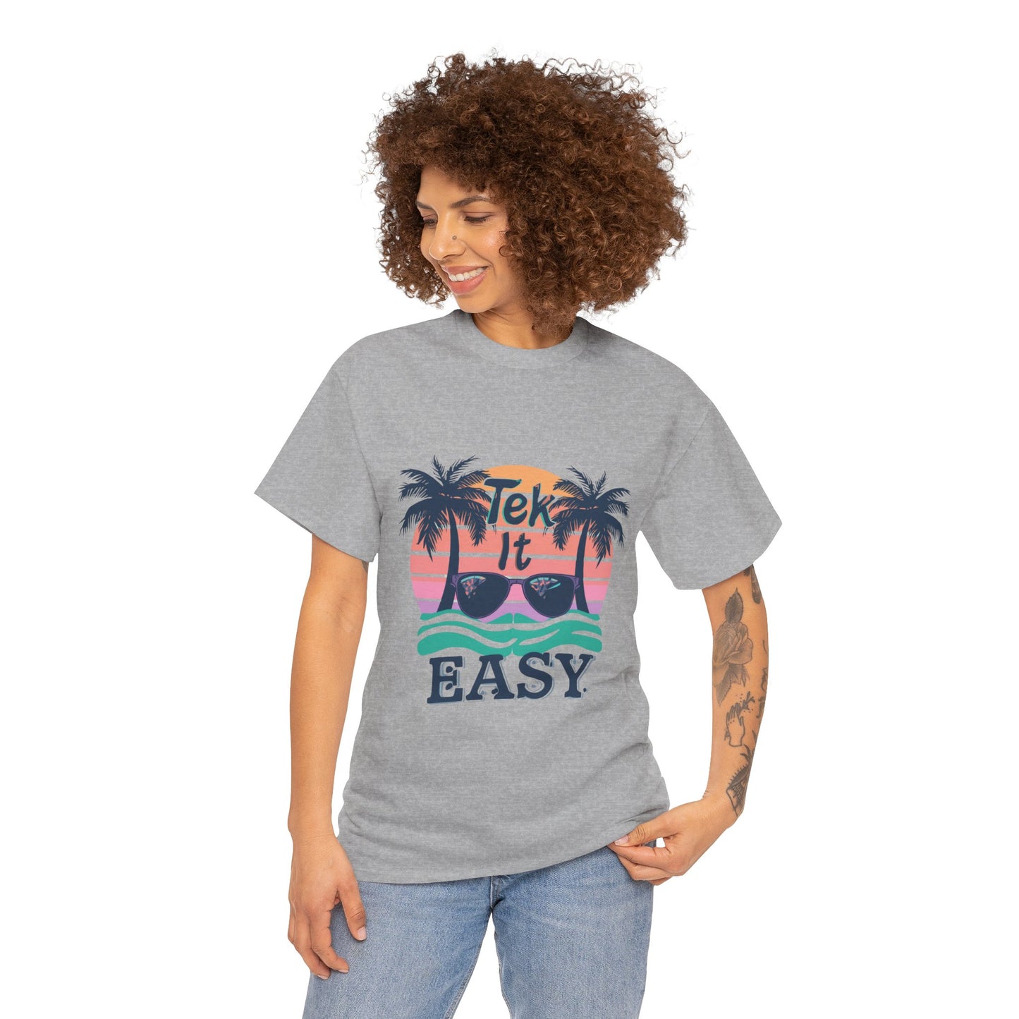 Tek It Easy T-Shirt — Funny Relaxed Vibe Tee