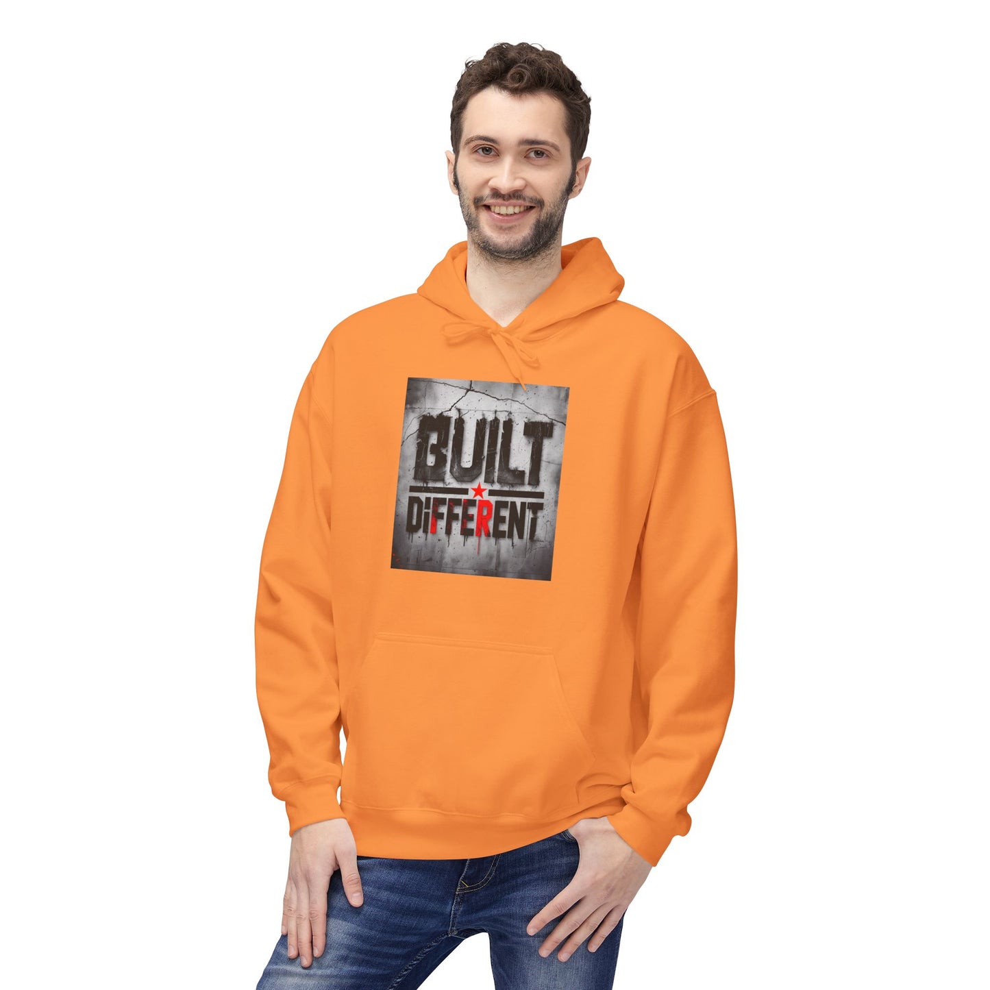 Built Different Midweight Soft style Fleece Hoodie, Unisex Comfort, Casual Wear for All Occasions