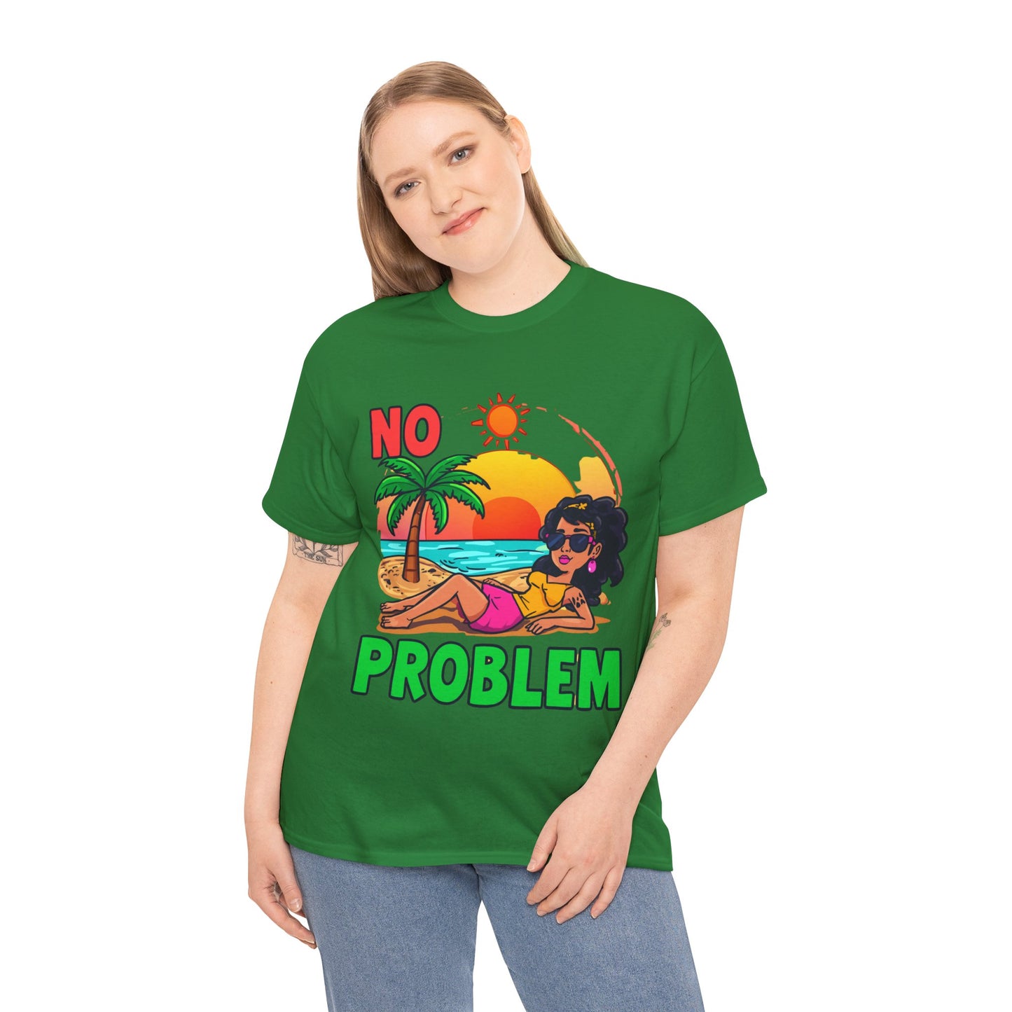 No Problem T-Shirt — Casual Graphic Tee with 'No Problem' Slogan
