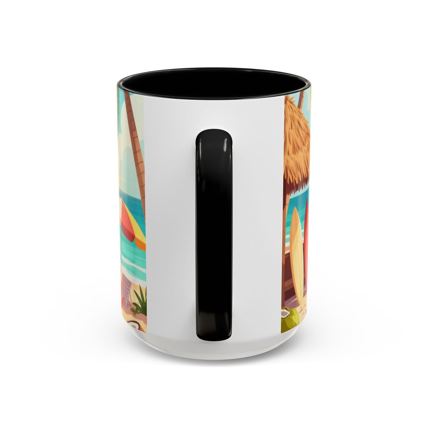 Beach Sunrise Coffee Mug — Tropical Ocean Scene Accent Mug (11/15oz)