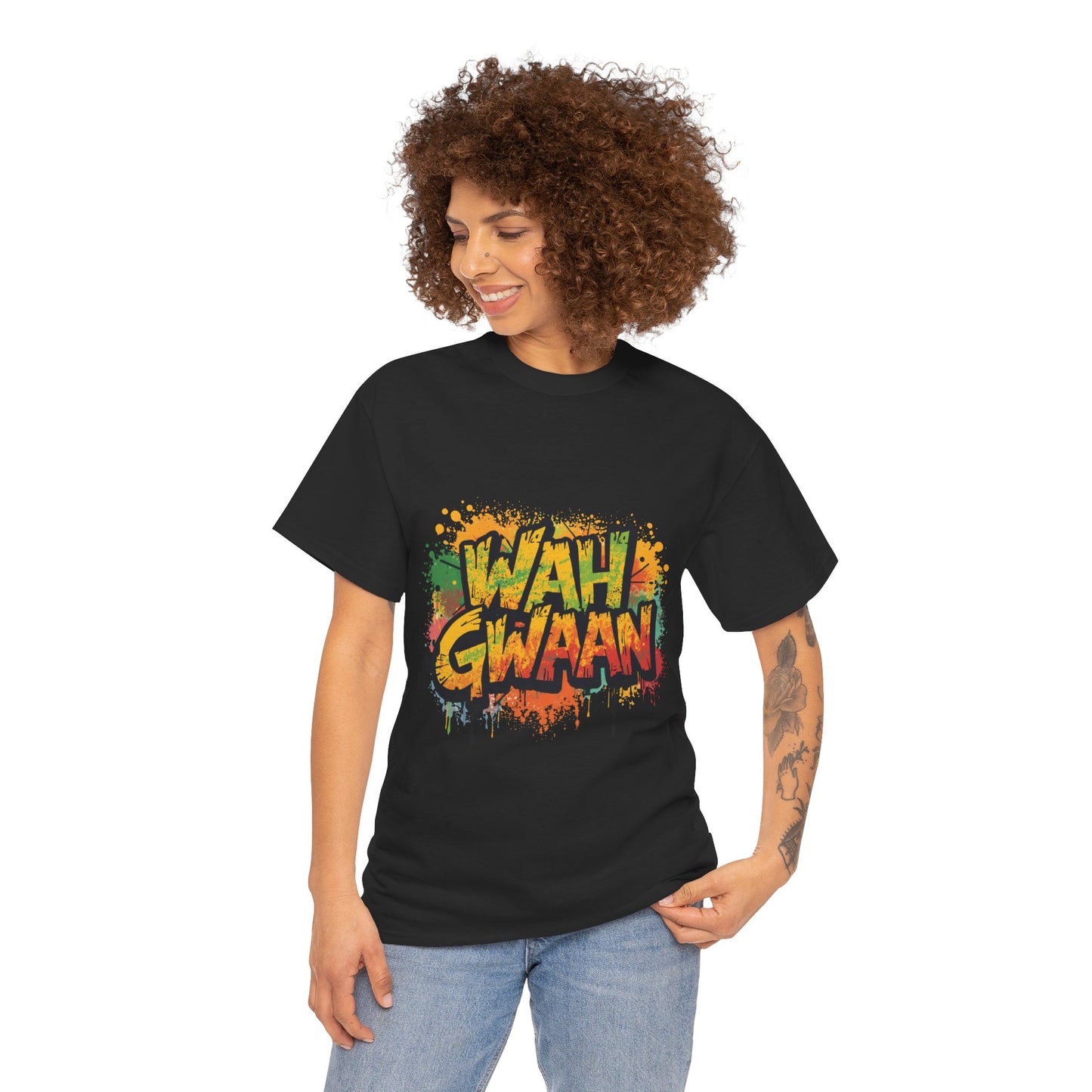 Wah Gwaan Graphic T-Shirt — Casual Jamaican Phrase Tee