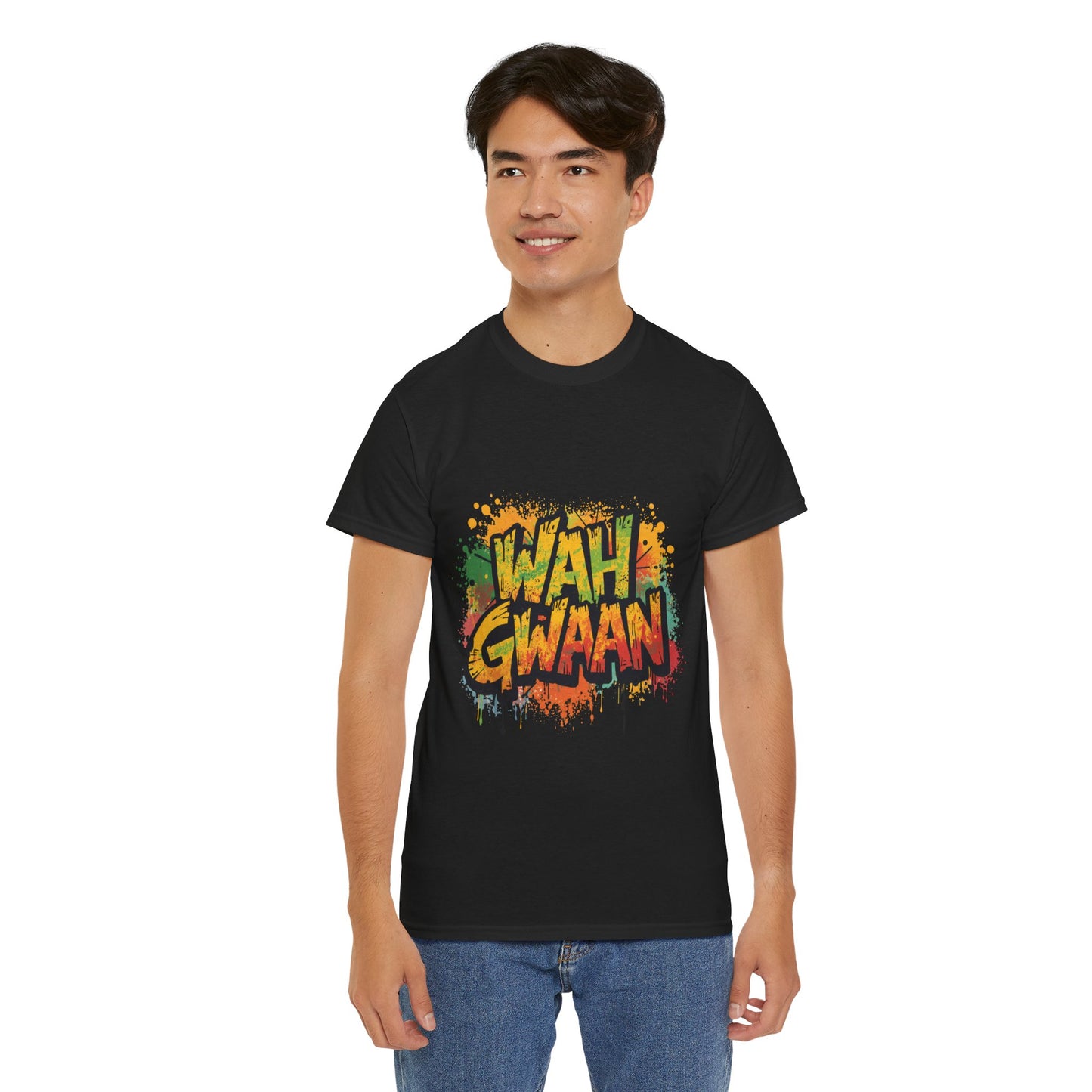 Wah Gwaan Graphic T-Shirt — Casual Jamaican Phrase Tee