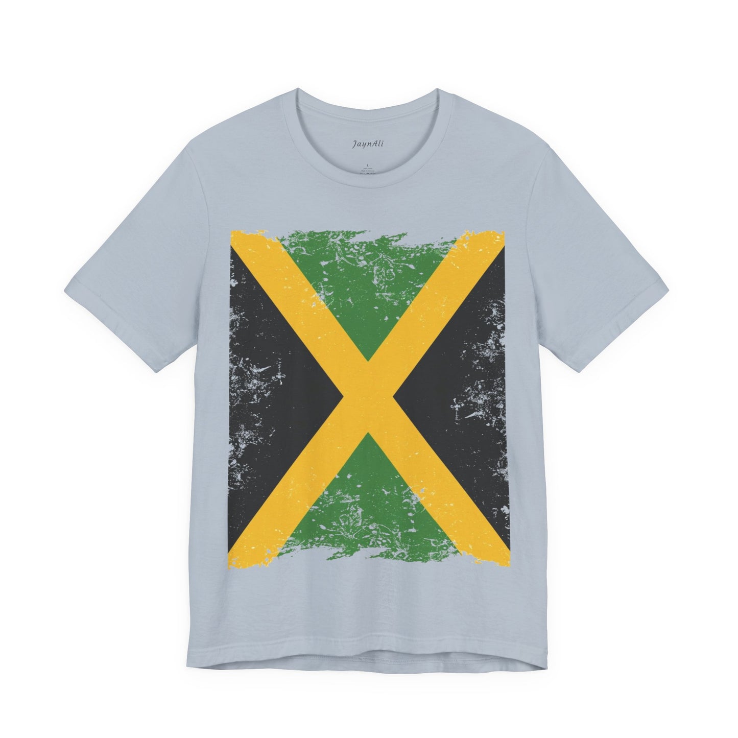 Jamaican Flag Short Sleeve Tee, Unisex Graphic Tee, Casual Wear, Festival Shirt, Gift for Music Lovers, Summer Vibes