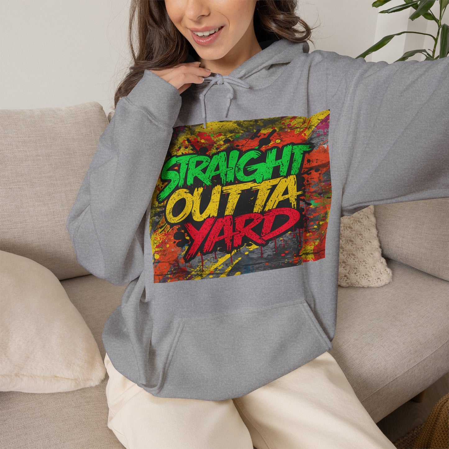 Straight Outta Yard Hoodie — Funny Gardening & Backyard Work Hoodie
