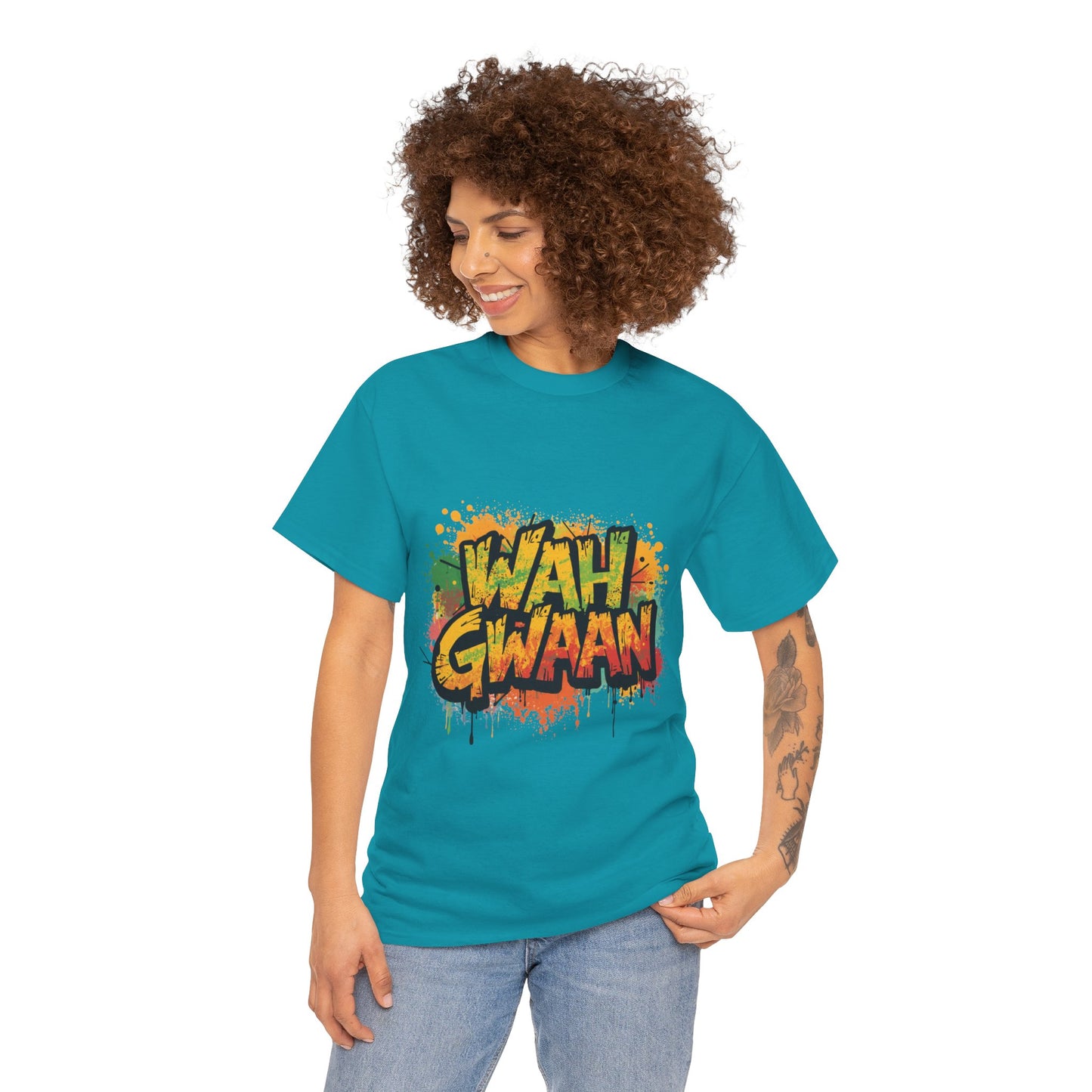 Wah Gwaan Graphic T-Shirt — Casual Jamaican Phrase Tee