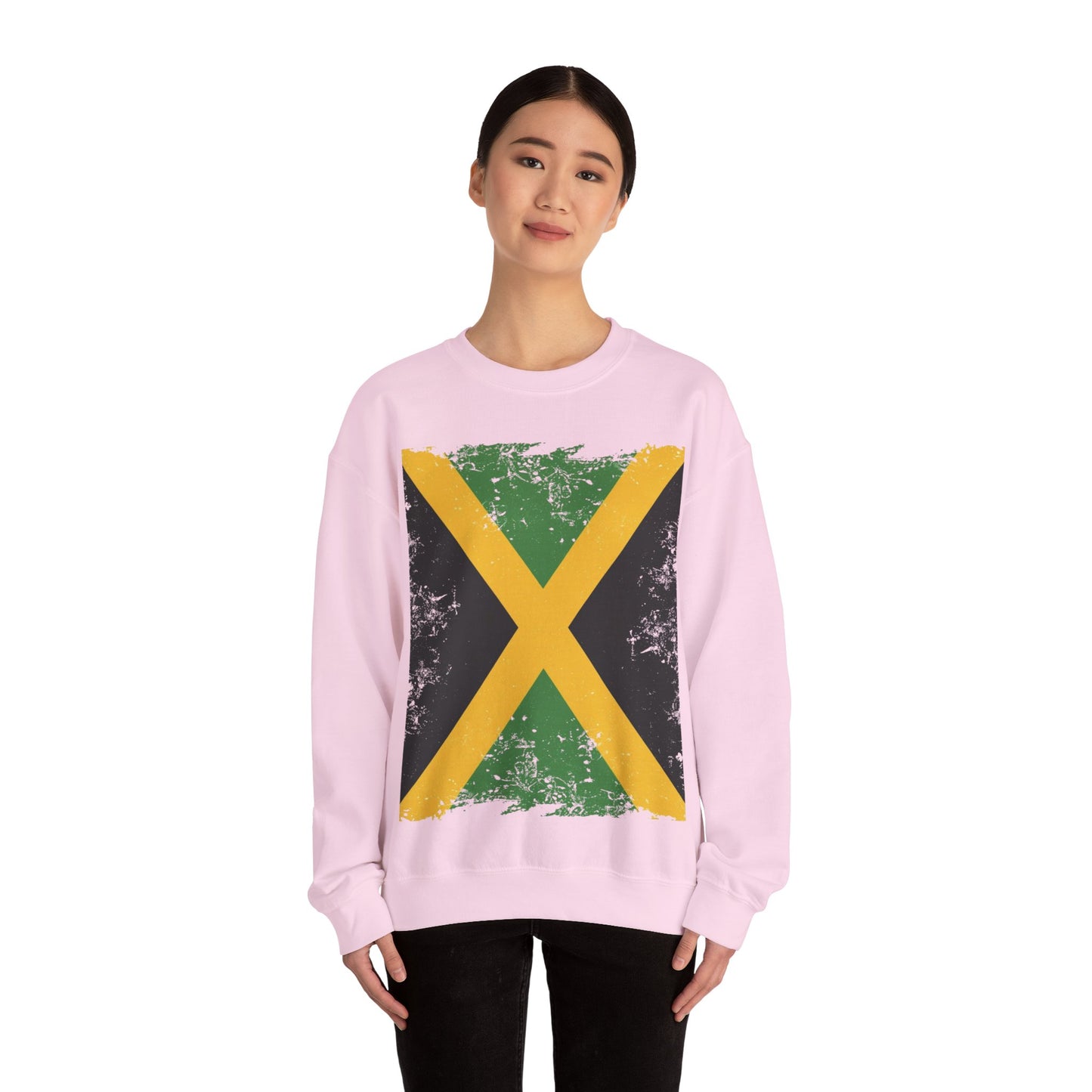Jamaican Flag Crewneck Sweatshirt, Unisex Sweatshirt, Casual Wear, Gift for Him or Her, Travel Apparel, Cultural Celebration