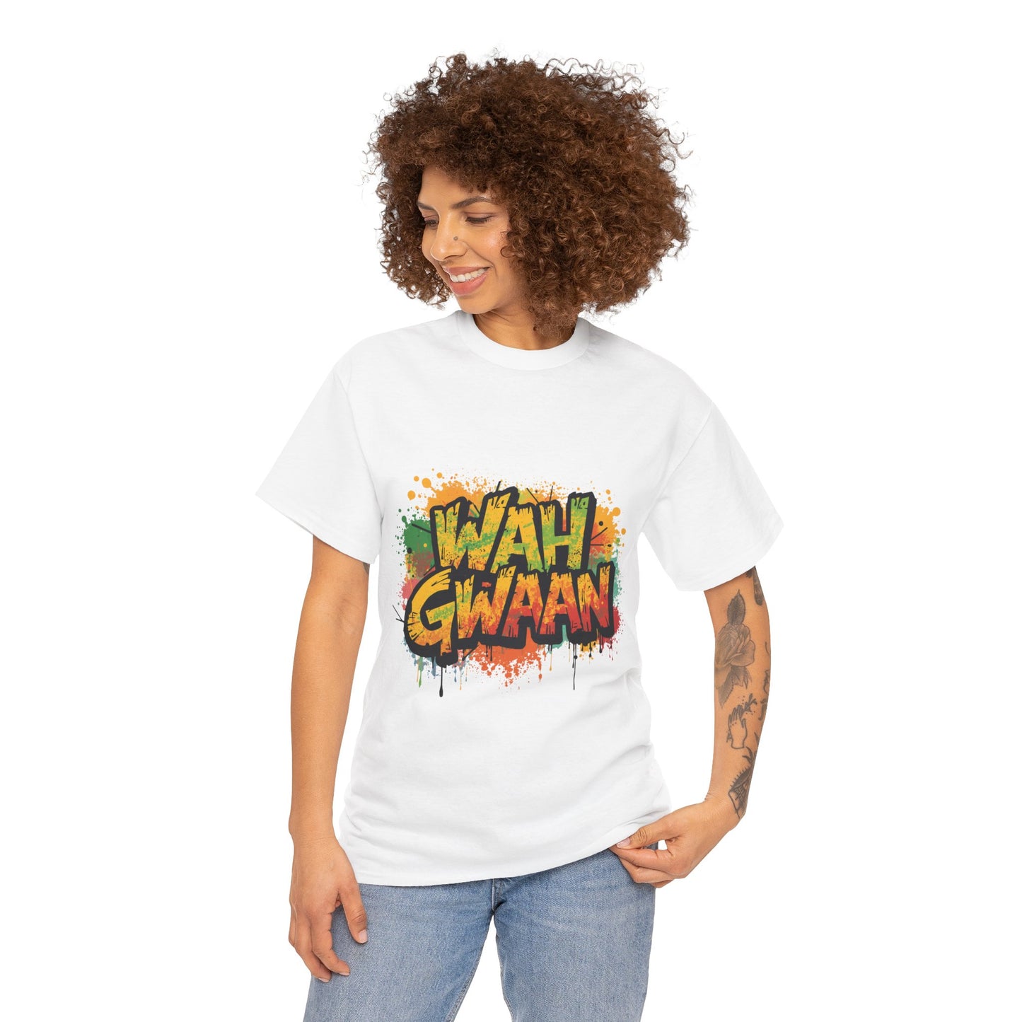 Wah Gwaan Graphic T-Shirt — Casual Jamaican Phrase Tee