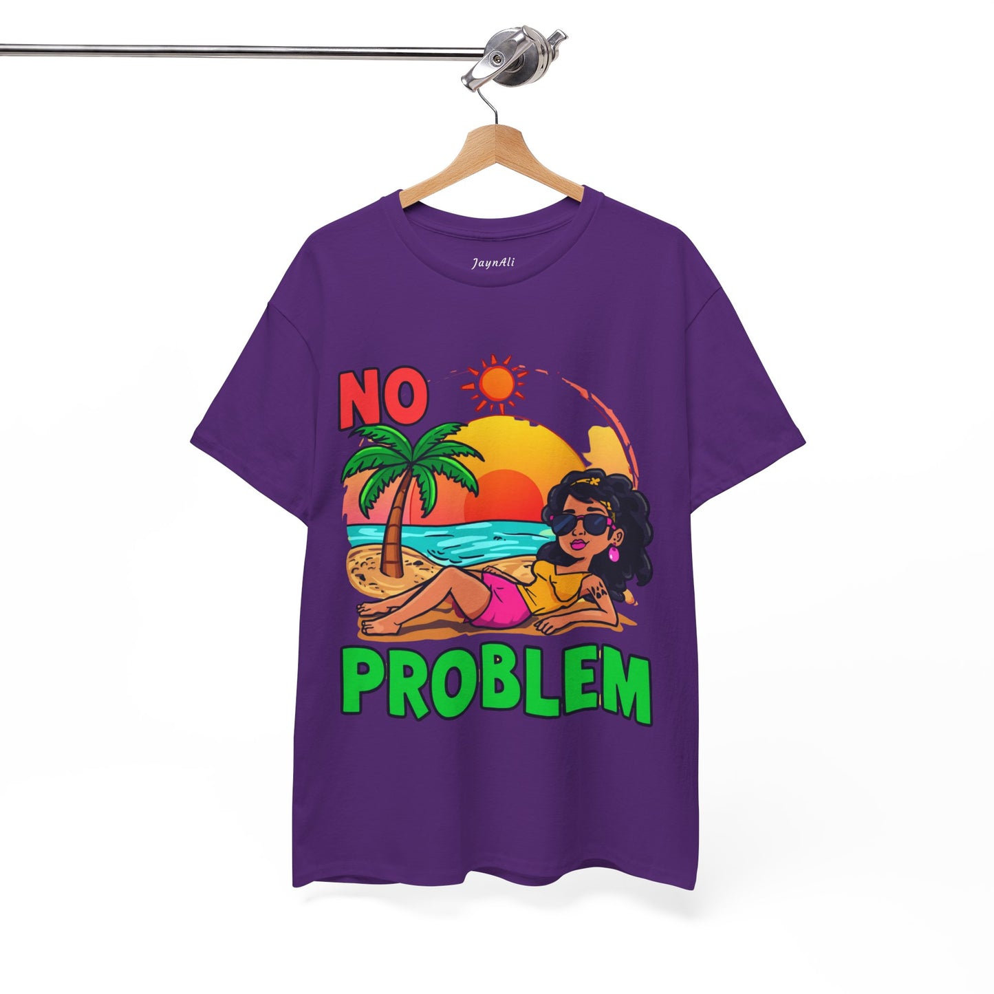 No Problem T-Shirt — Casual Graphic Tee with 'No Problem' Slogan