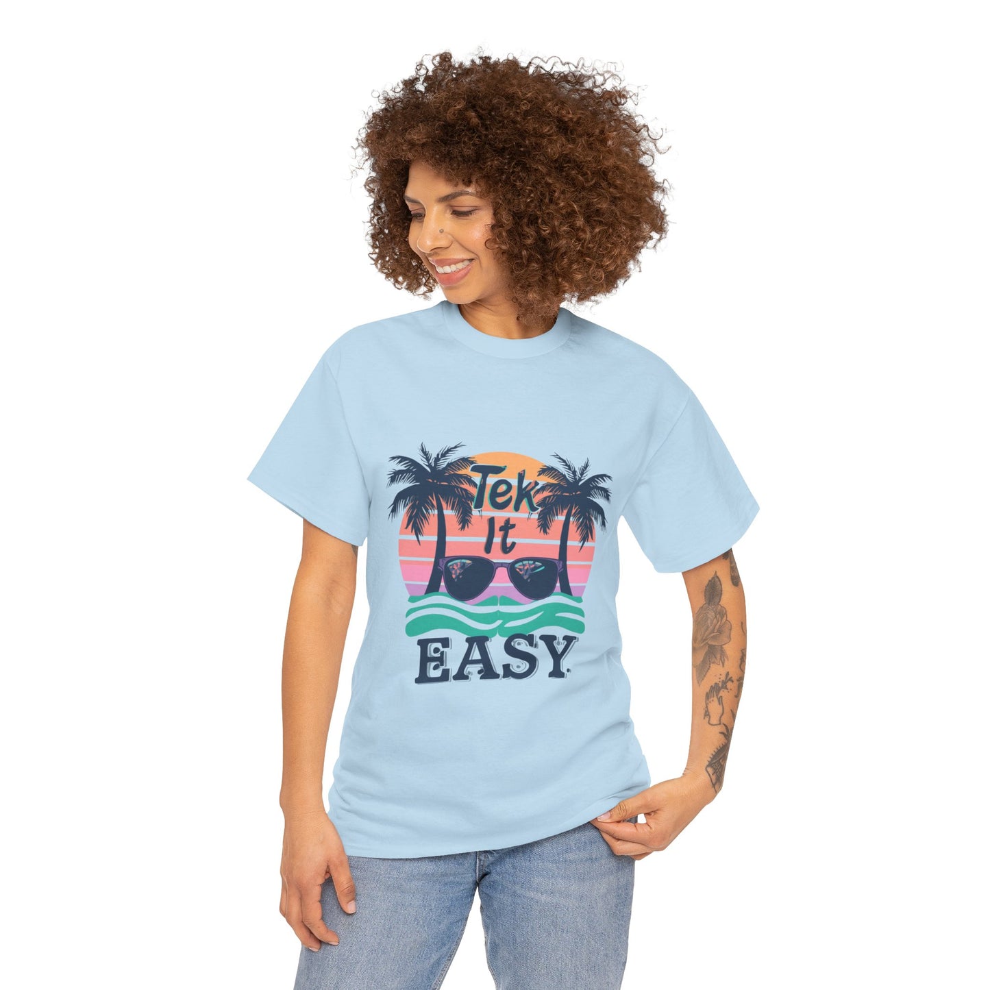 Tek It Easy T-Shirt — Funny Relaxed Vibe Tee