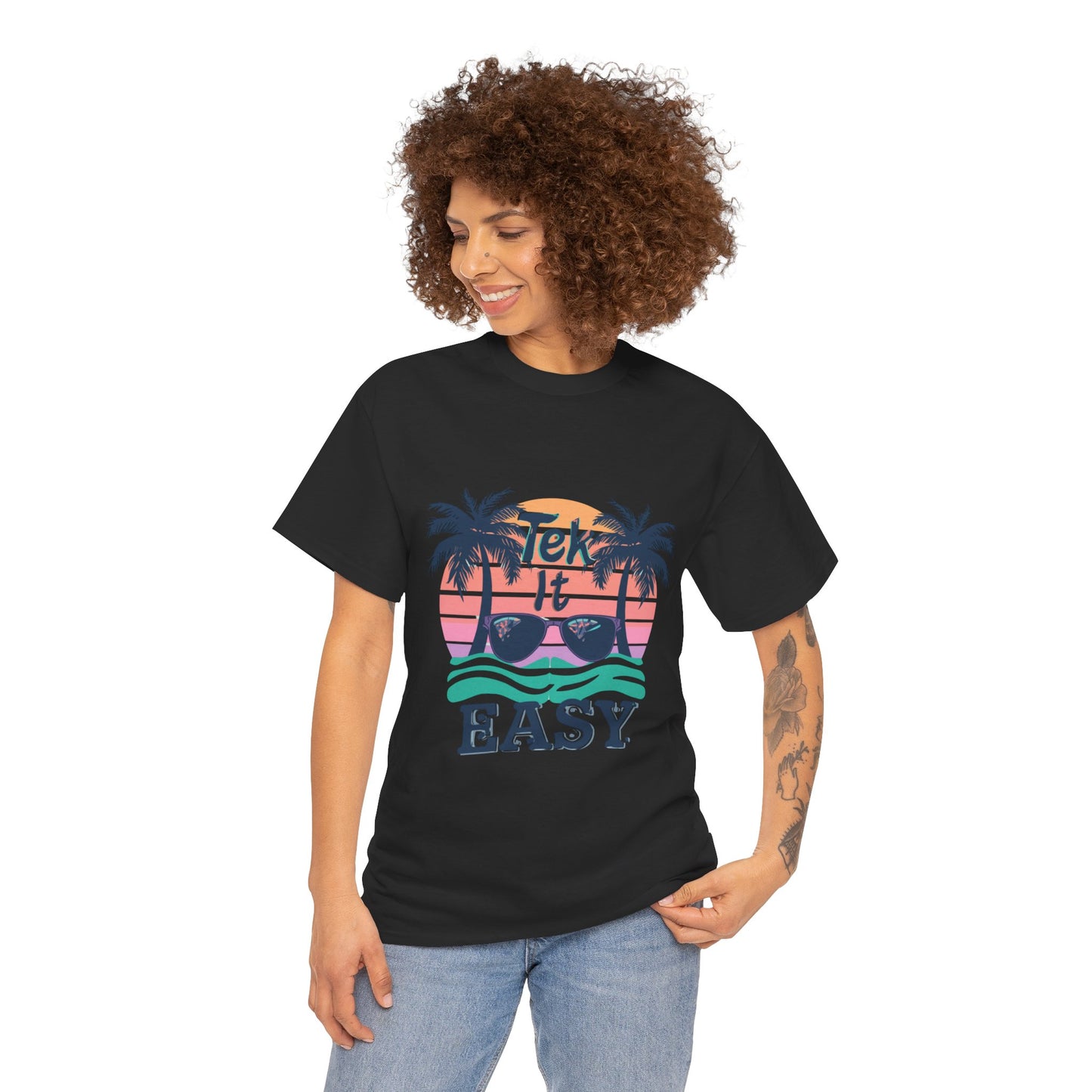 Tek It Easy T-Shirt — Funny Relaxed Vibe Tee
