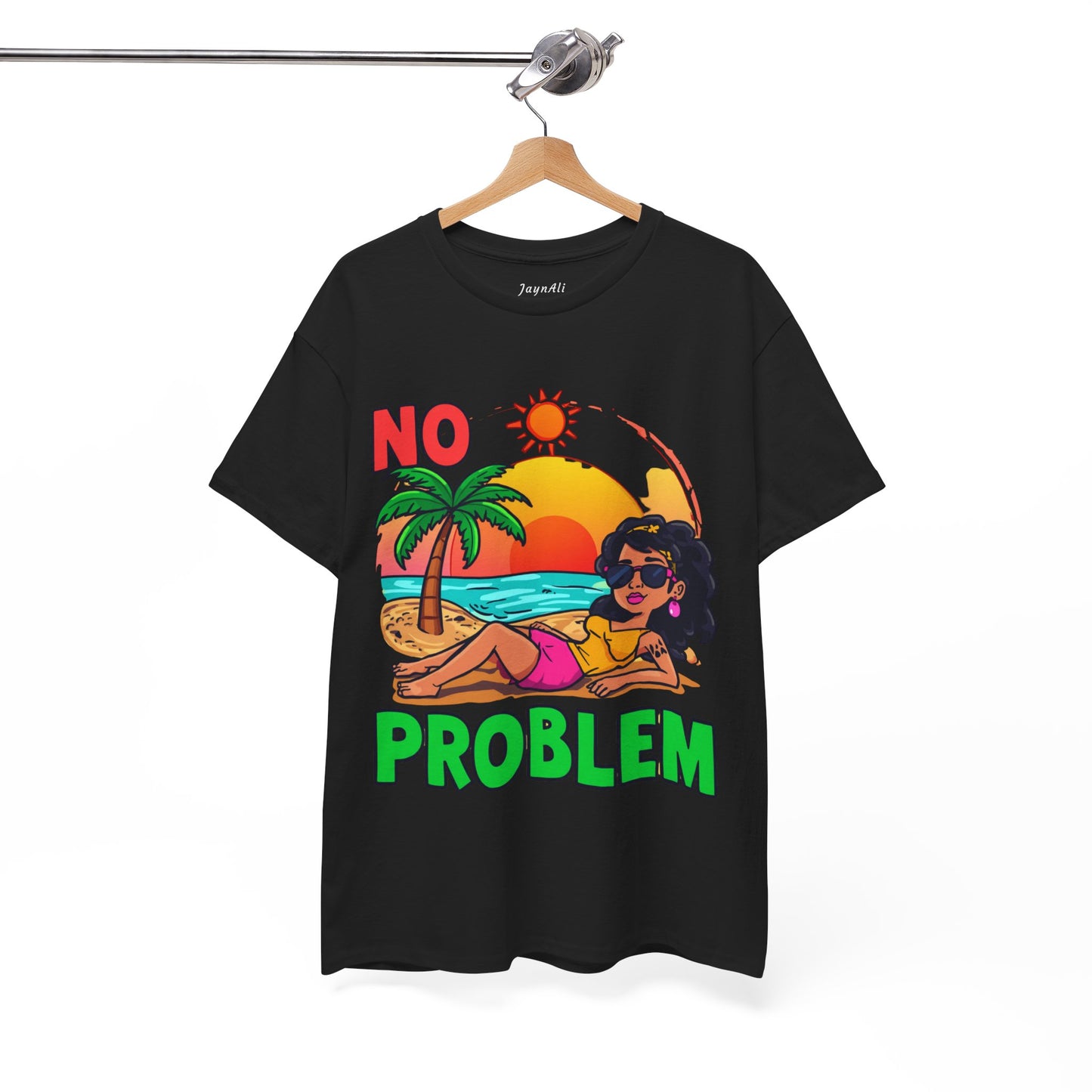 No Problem T-Shirt — Casual Graphic Tee with 'No Problem' Slogan