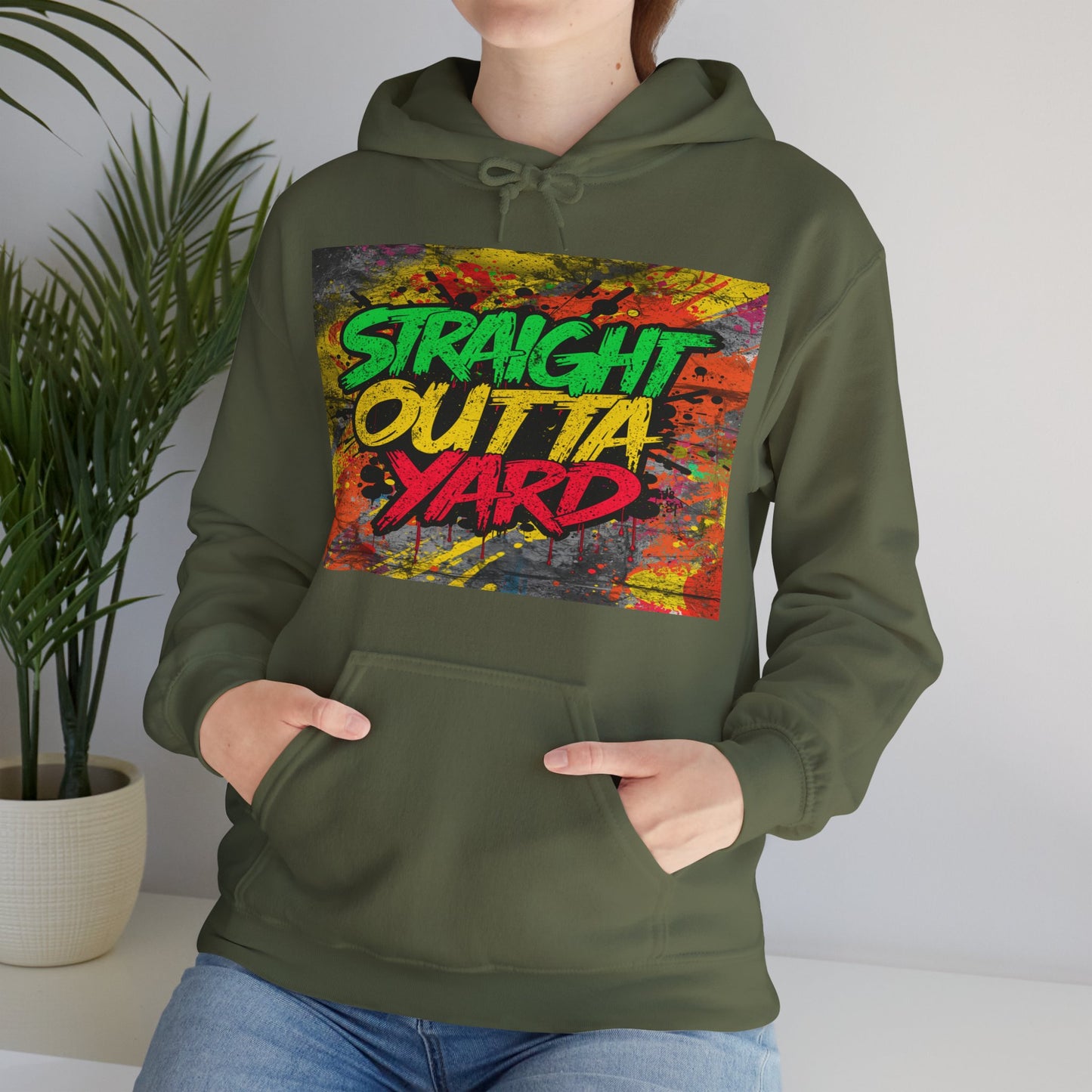Straight Outta Yard Hoodie — Funny Gardening & Backyard Work Hoodie
