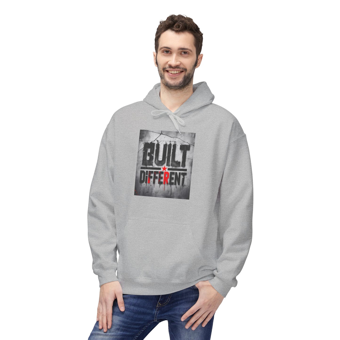Built Different Midweight Soft style Fleece Hoodie, Unisex Comfort, Casual Wear for All Occasions