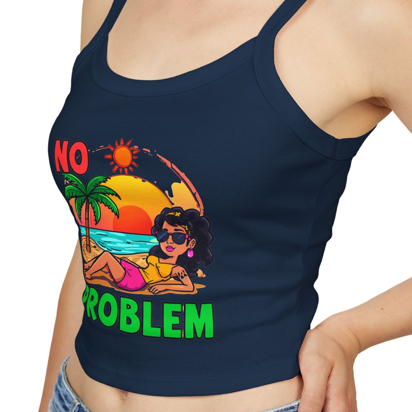 No Problem Women's Tank Top – Spaghetti Strap Summer Casual
