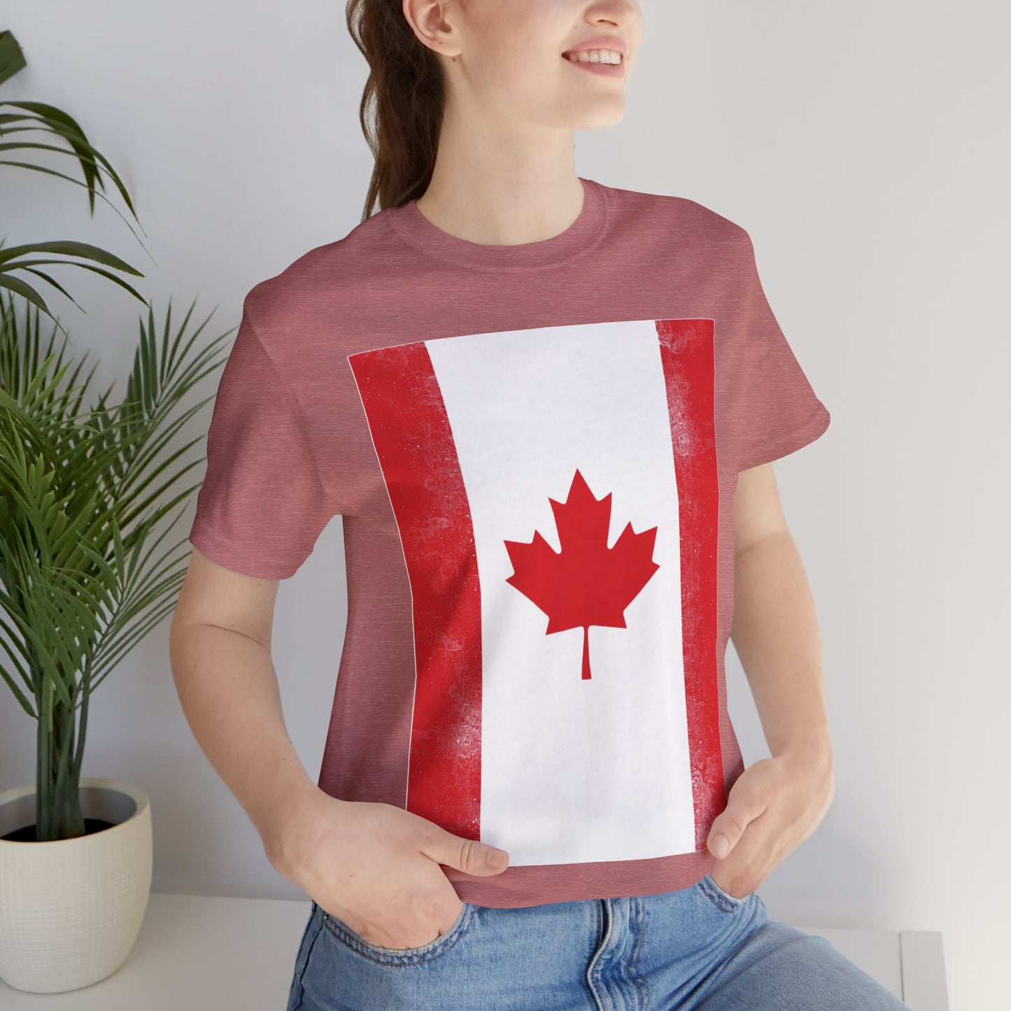 Canada Flag Unisex Jersey Short Sleeve Tee
