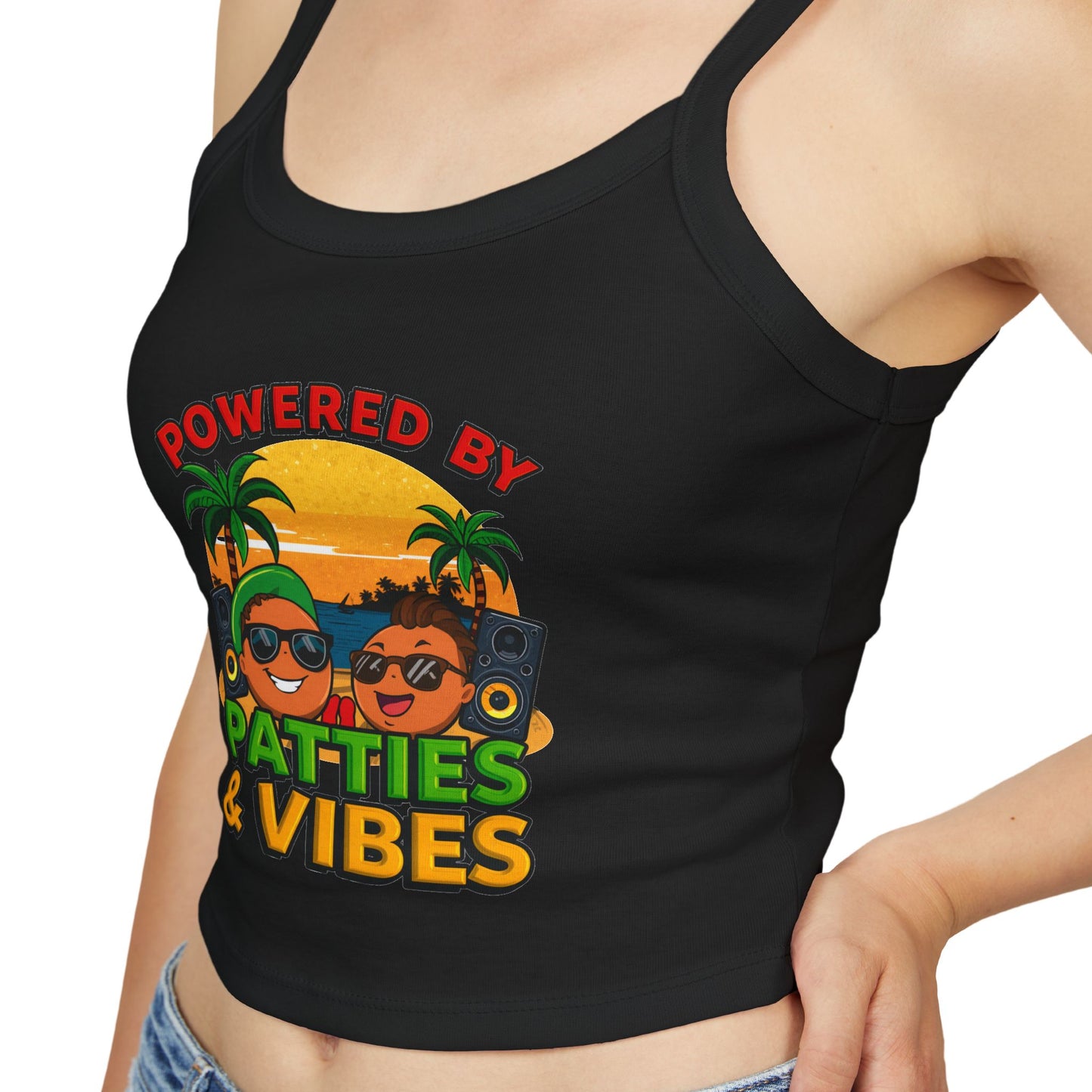 Patties and Vibes Women's Tank Top — Fun Foodie Summer Tank
