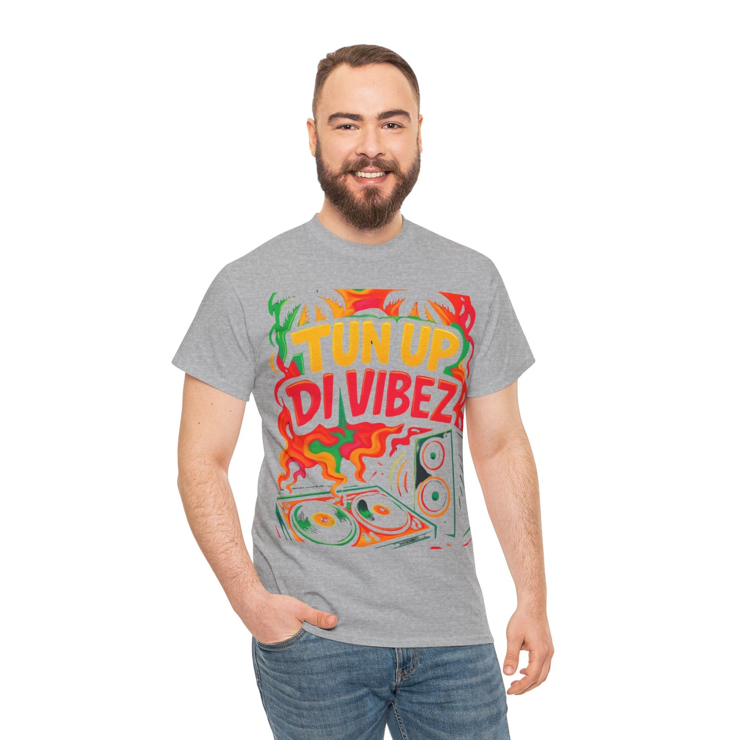 Tun Up Di Vibes T-Shirt — Caribbean Party Reggae Festival Tee