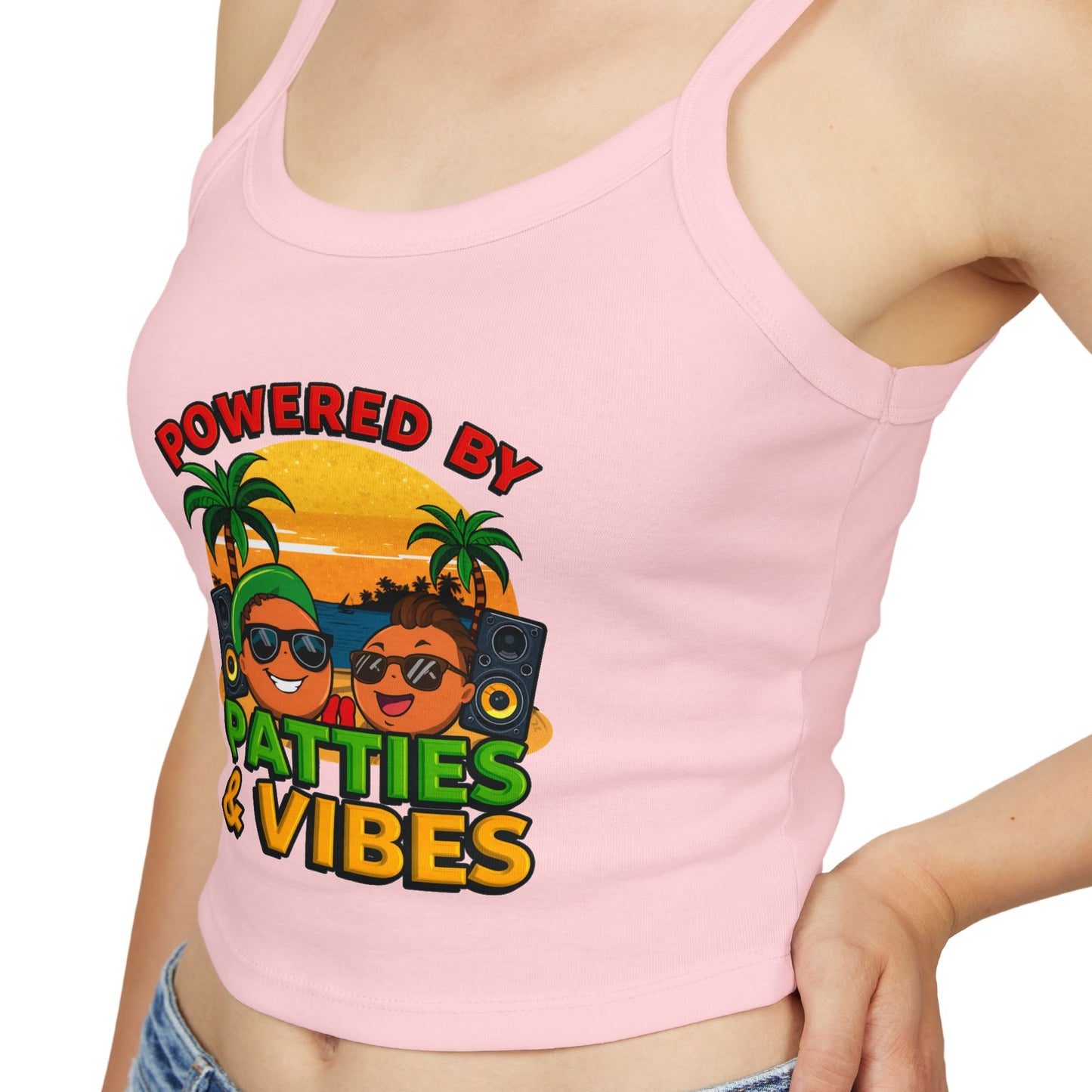 Patties and Vibes Women's Tank Top — Fun Foodie Summer Tank