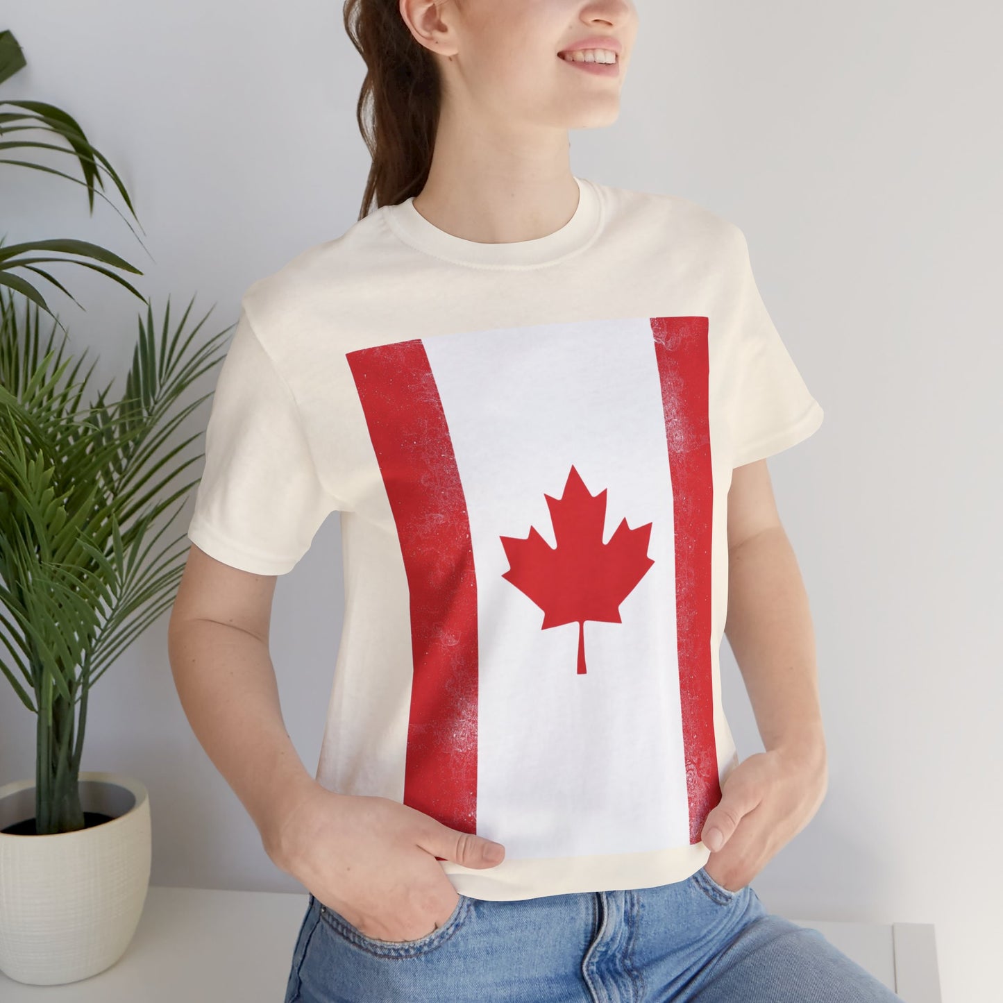 Canada Flag Unisex Jersey Short Sleeve Tee