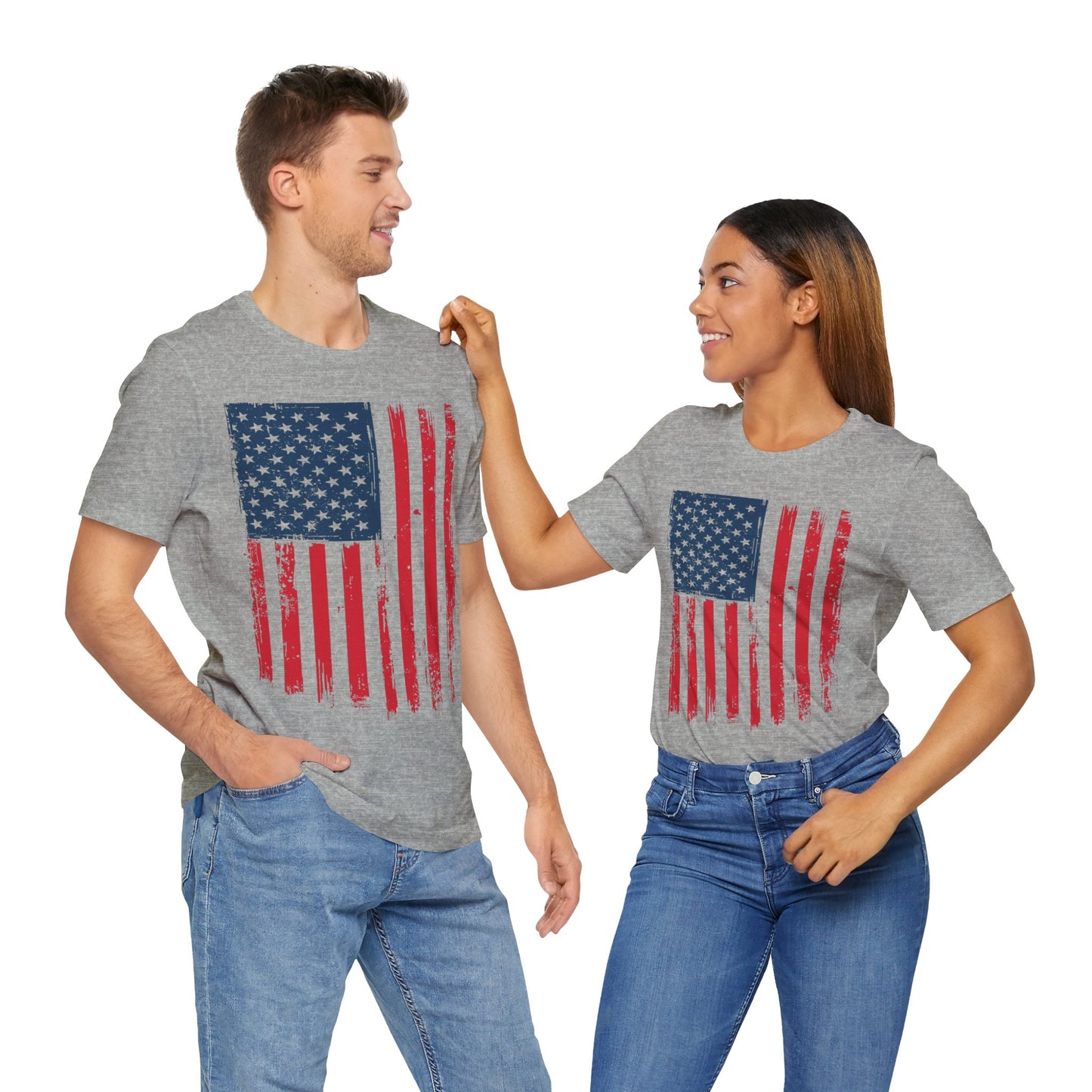 Patriotic Unisex Tee - Grunge American Flag Shirt, Independence Day Apparel, July 4th Celebration, Casual Summer Wear, Gift for [...]