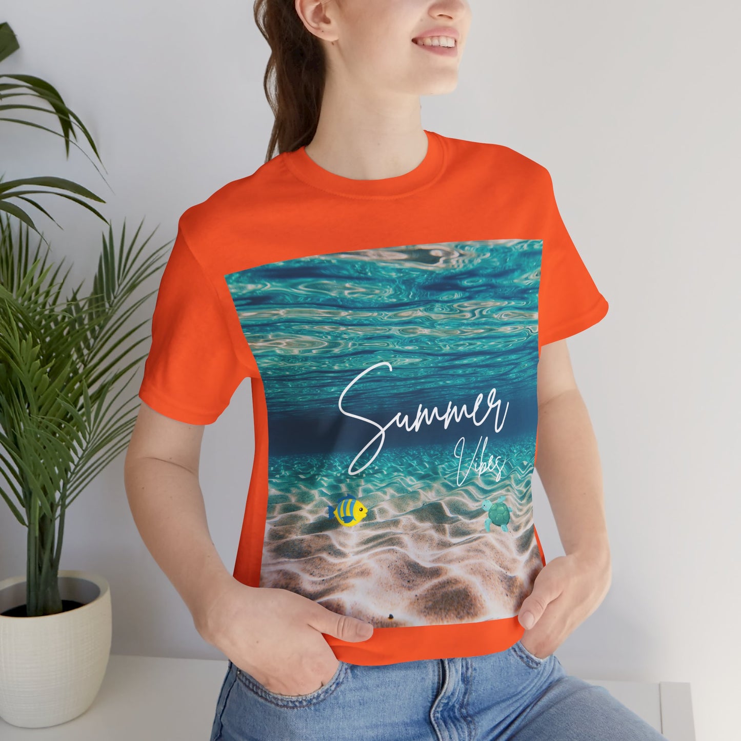 Summer Vibe Graphic Tee - Unisex Heavy Cotton Shirt for Him or Her