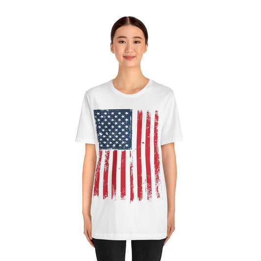 Patriotic Unisex Tee - Grunge American Flag Shirt, Independence Day Apparel, July 4th Celebration, Casual Summer Wear, Gift for [...]