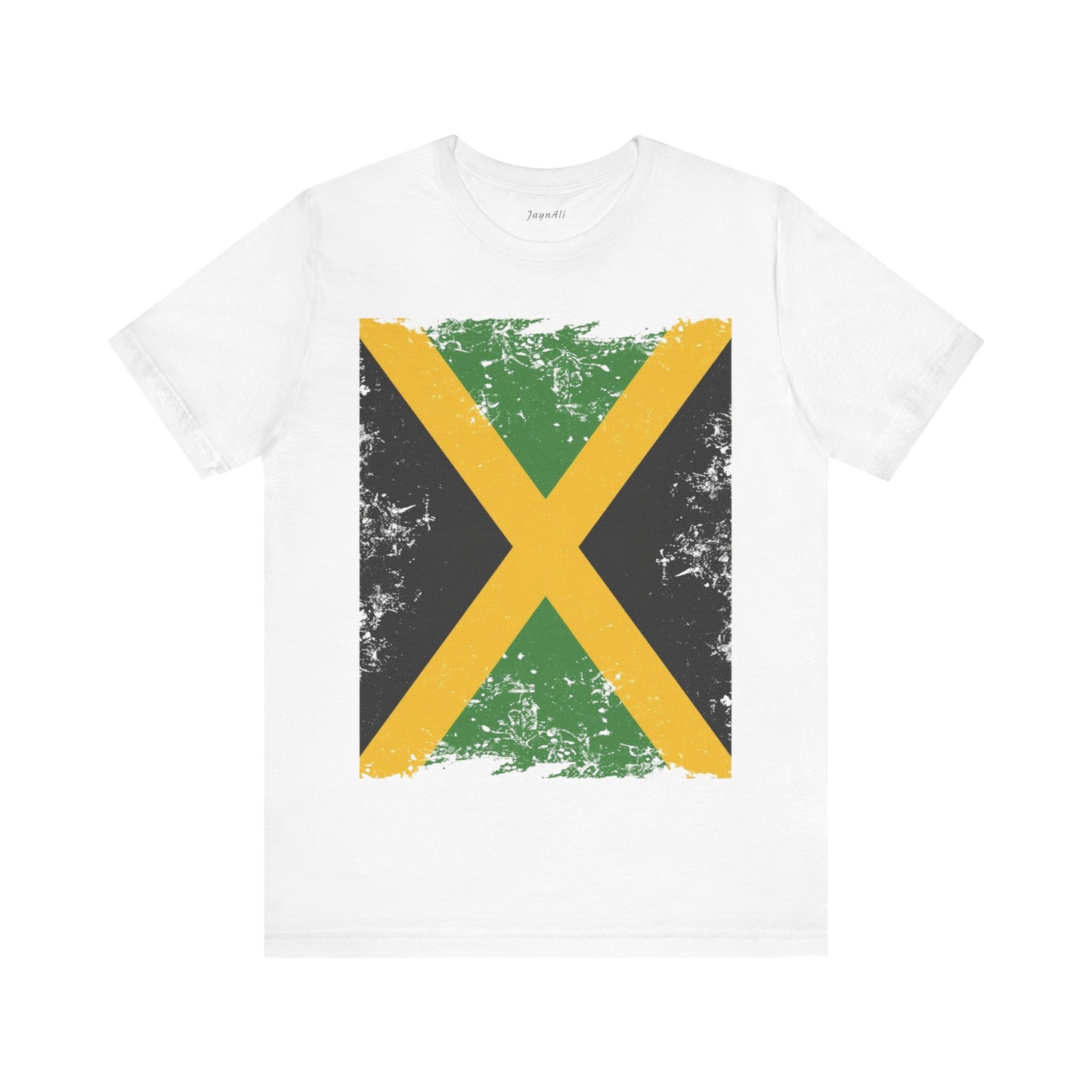 Jamaican Flag Short Sleeve Tee, Unisex Graphic Tee, Casual Wear, Festival Shirt, Gift for Music Lovers, Summer Vibes