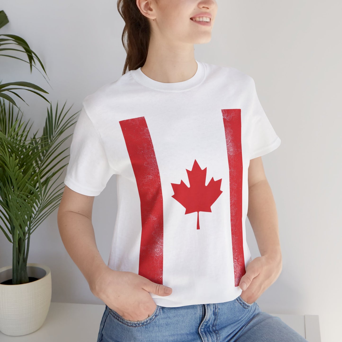 Canada Flag Unisex Jersey Short Sleeve Tee