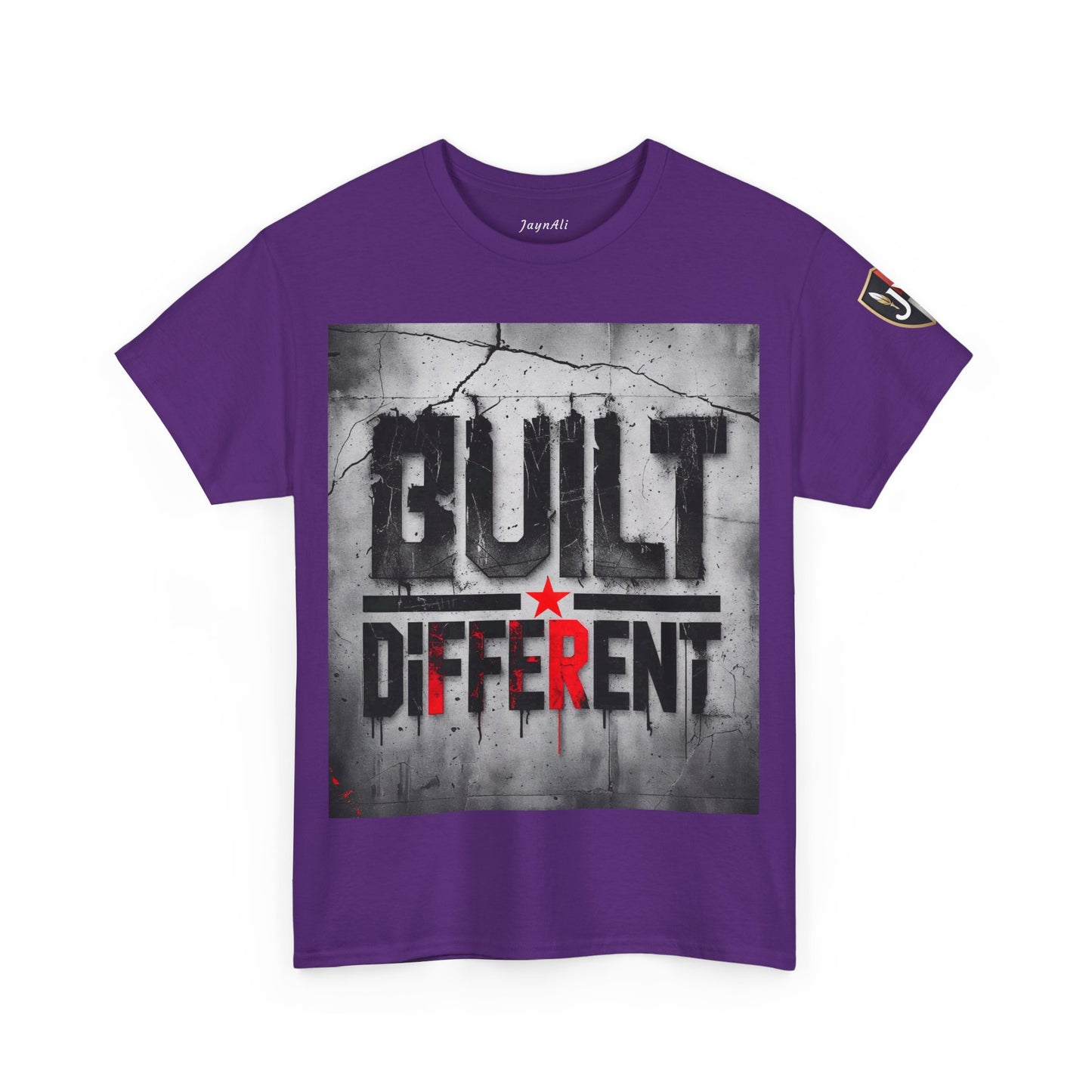 Graphic Tee - Built Different, Motivational Shirt for Him or Her