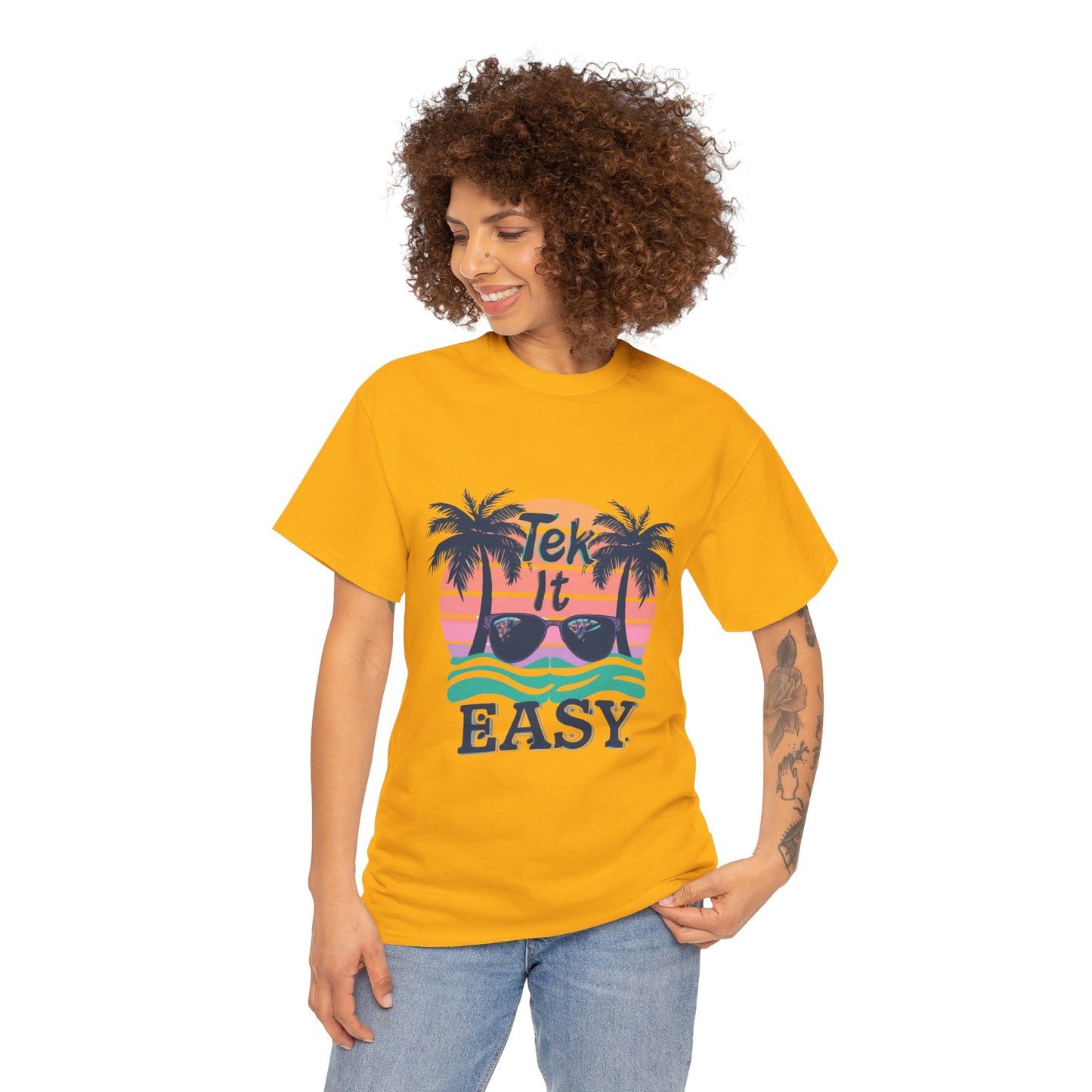 Tek It Easy T-Shirt — Funny Relaxed Vibe Tee