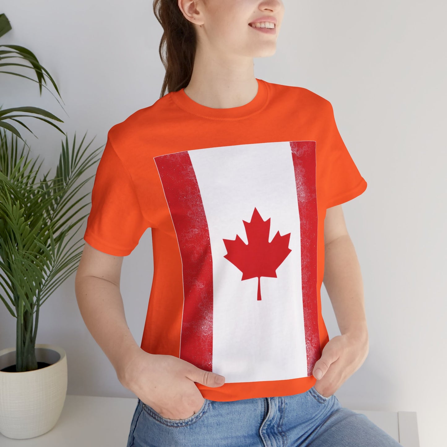 Canada Flag Unisex Jersey Short Sleeve Tee