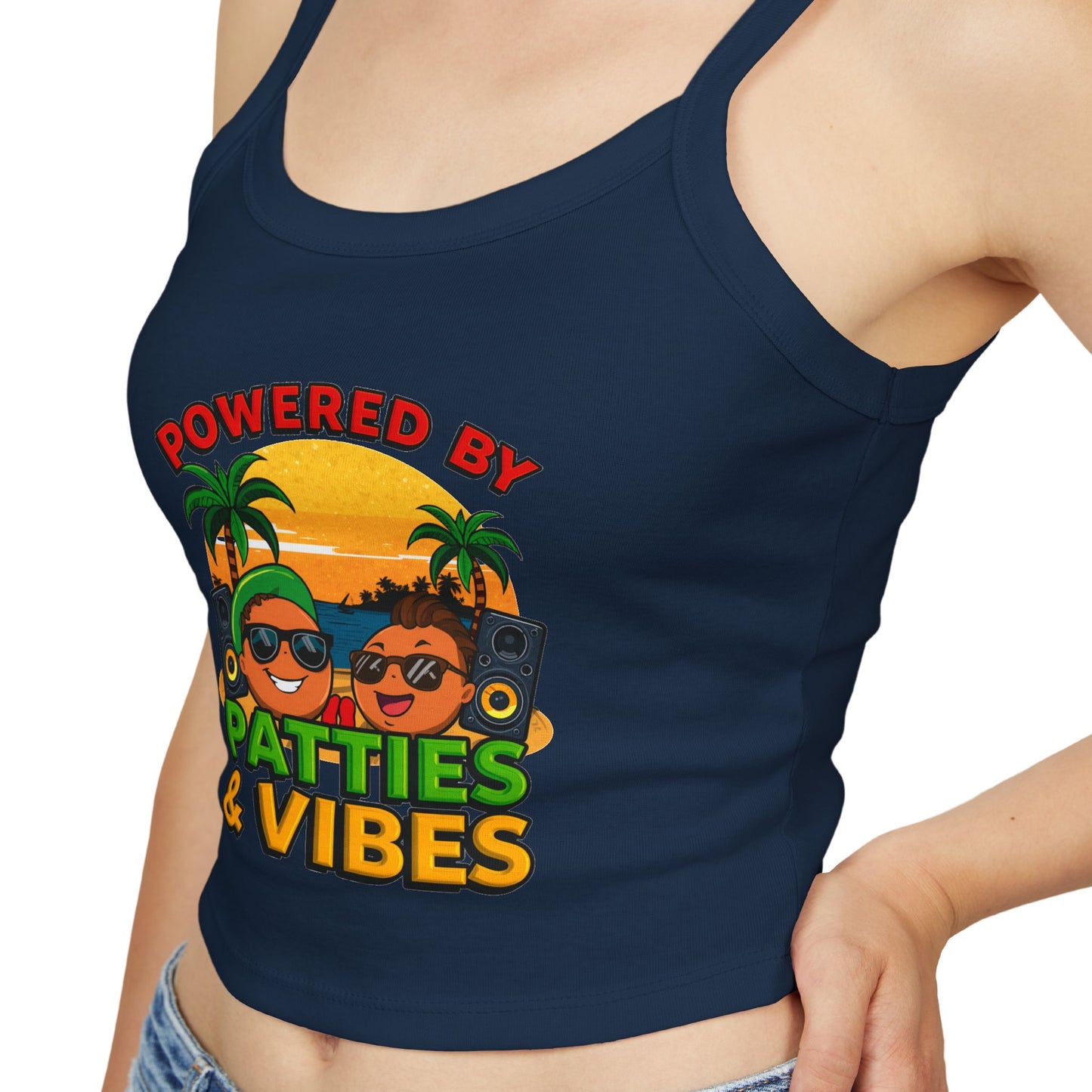 Patties and Vibes Women's Tank Top — Fun Foodie Summer Tank