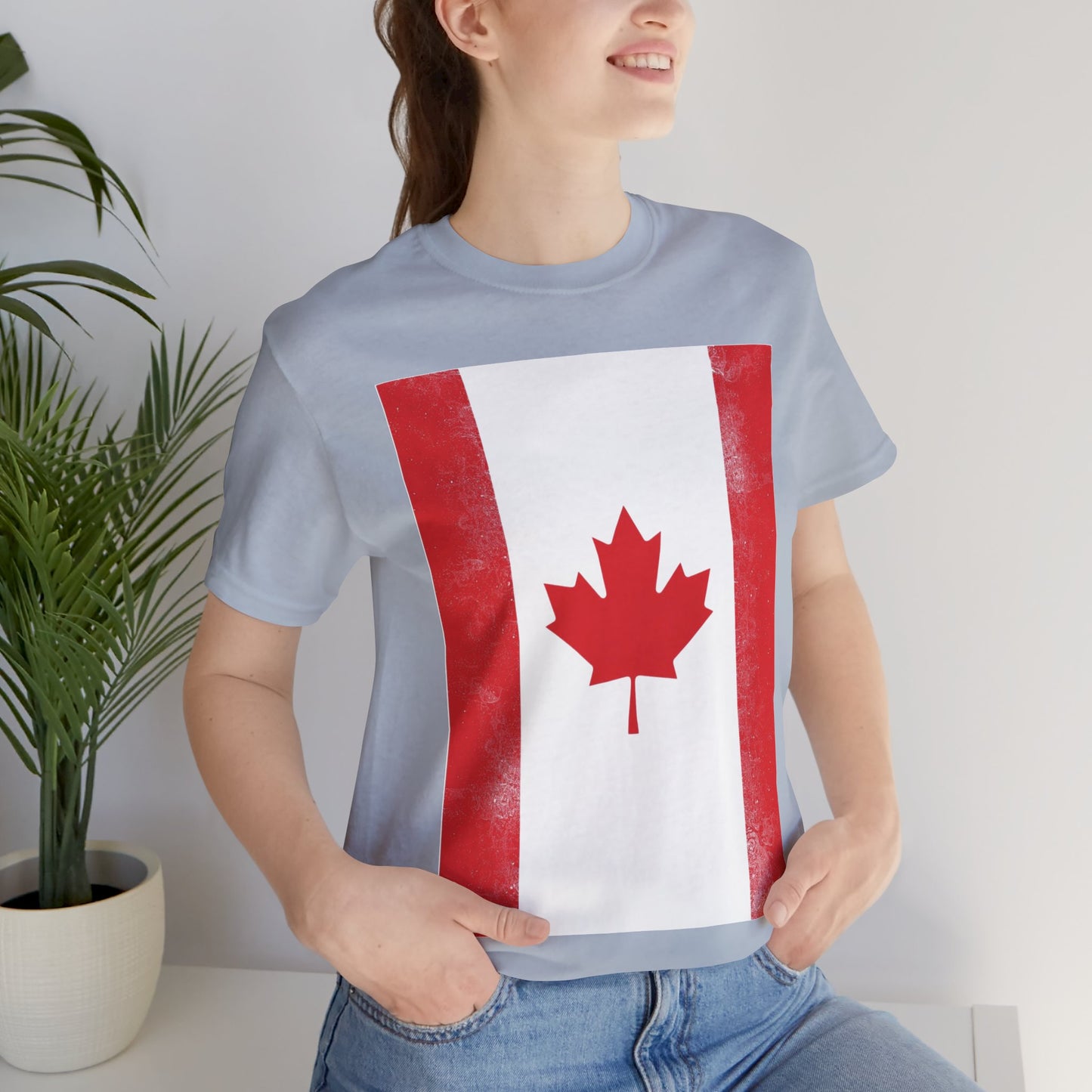 Canada Flag Unisex Jersey Short Sleeve Tee