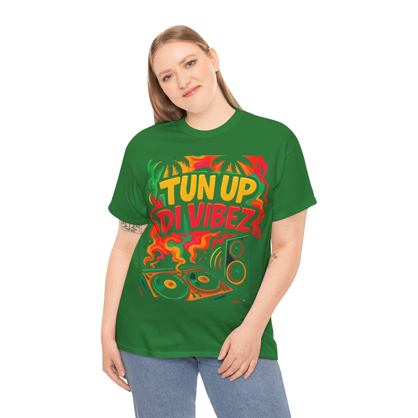 Tun Up Di Vibes T-Shirt — Caribbean Party Reggae Festival Tee
