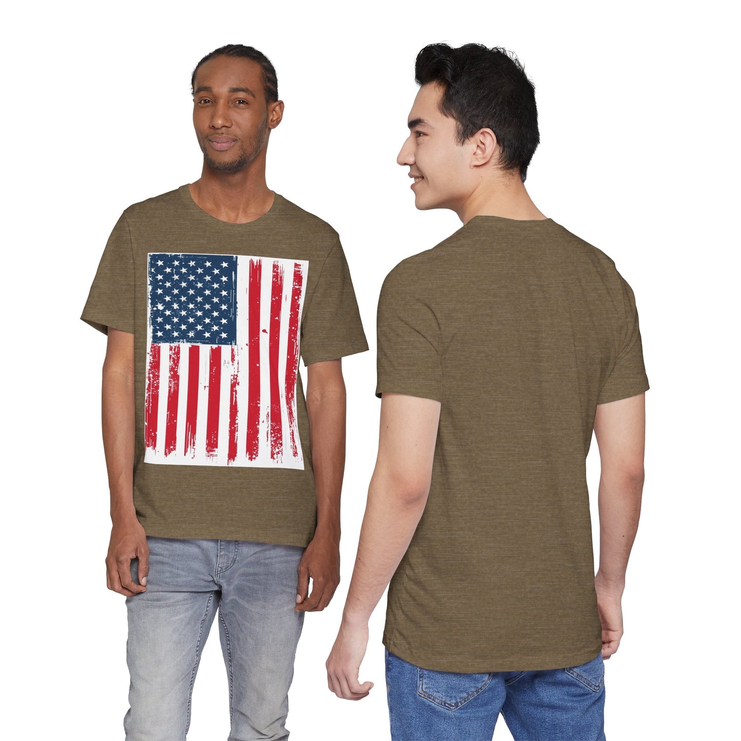 Camiseta Unisex Patriótica - Camisa de Bandera Americana Estilo Grunge, Ropa del Día de la Independencia, Celebración del 4 de Julio, Ropa Casual de Verano, Regalo para [...]