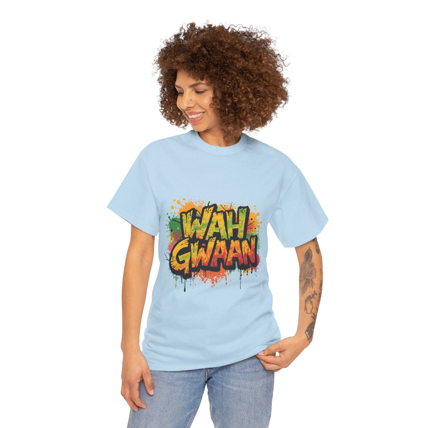 Wah Gwaan Graphic T-Shirt — Casual Jamaican Phrase Tee