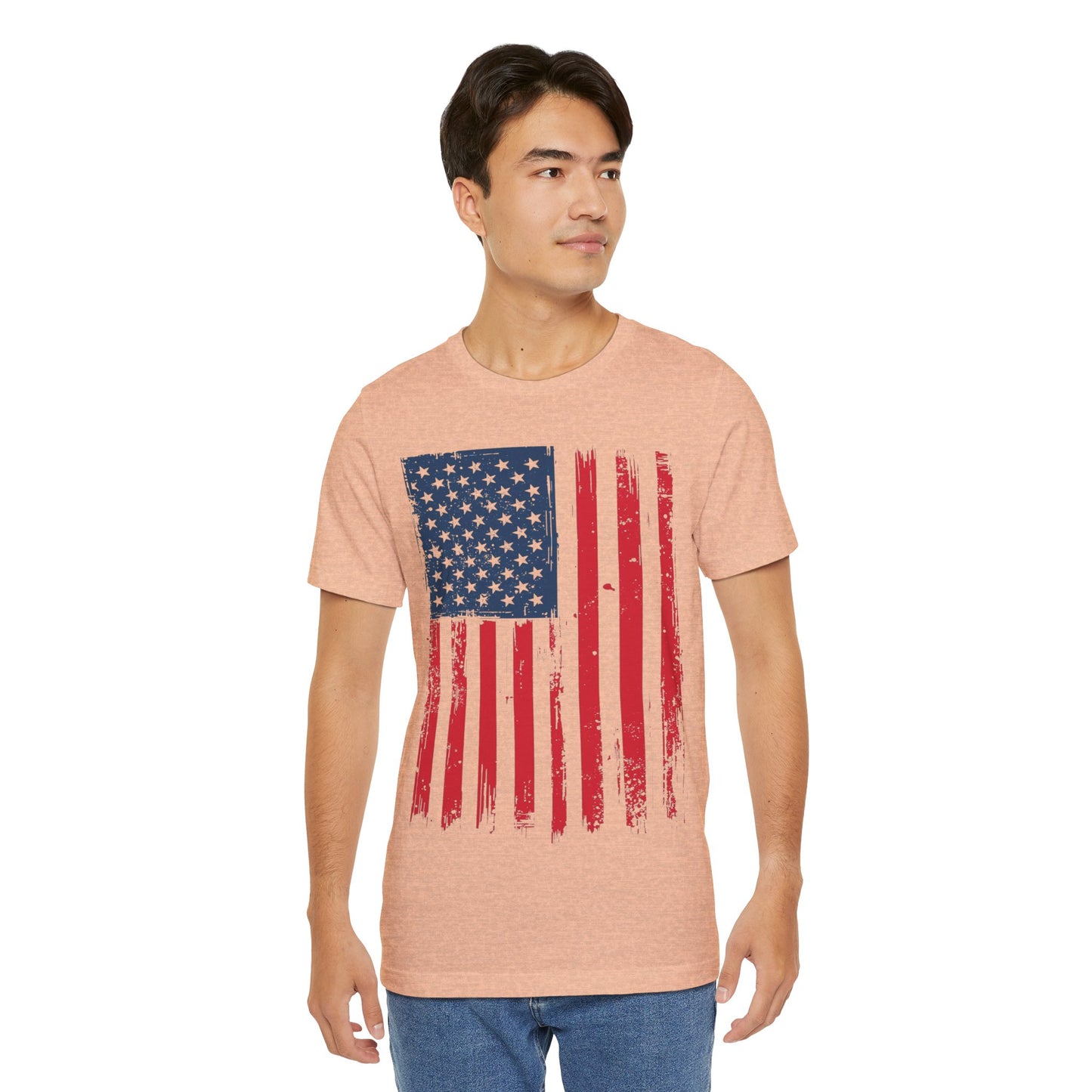 Patriotic Unisex Tee - Grunge American Flag Shirt, Independence Day Apparel, July 4th Celebration, Casual Summer Wear, Gift for [...]