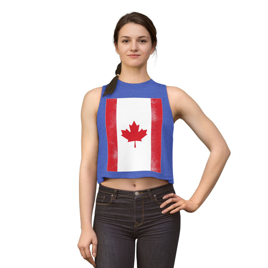 Canada Crop Top — Women's Canadian Flag Crop Tee