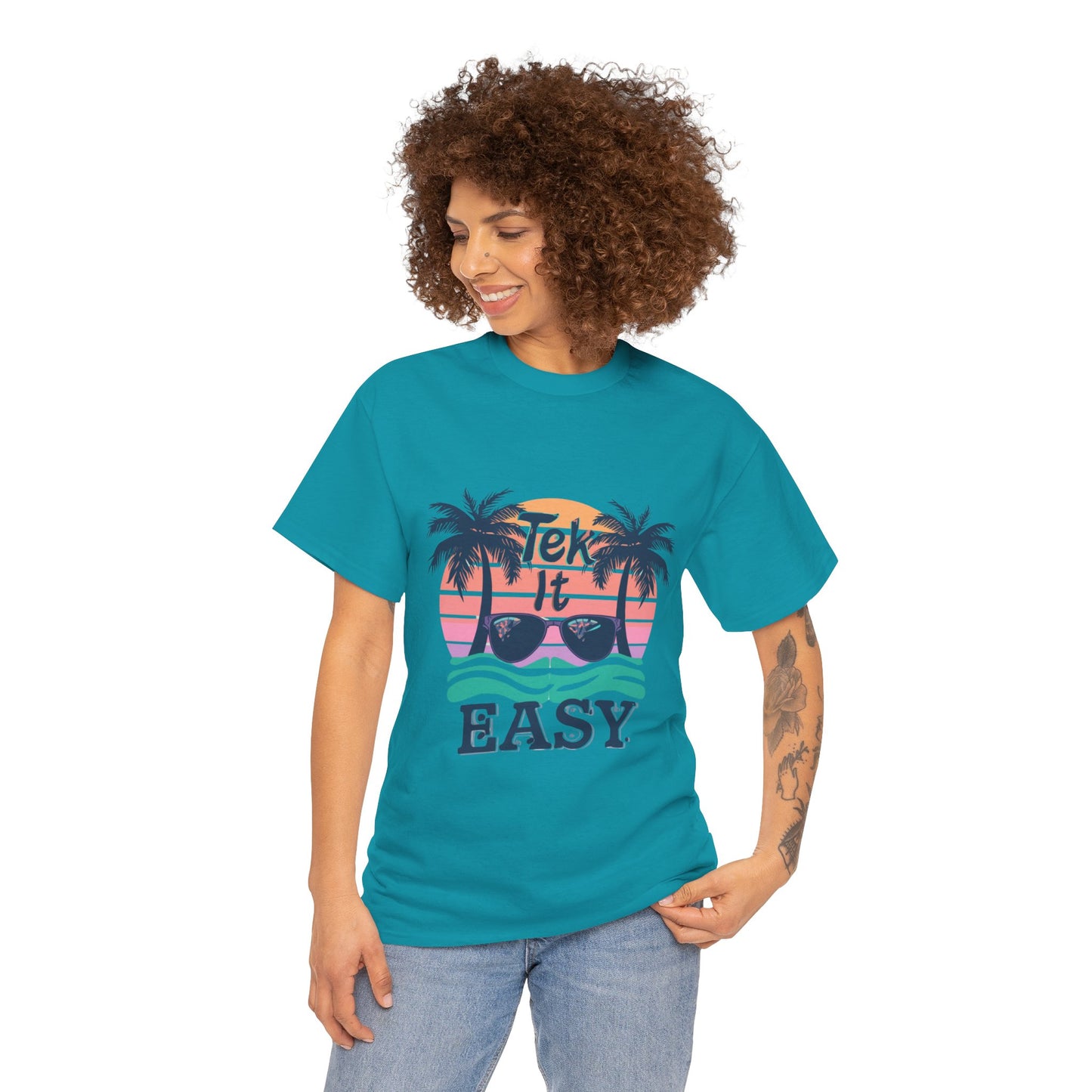 Tek It Easy T-Shirt — Funny Relaxed Vibe Tee