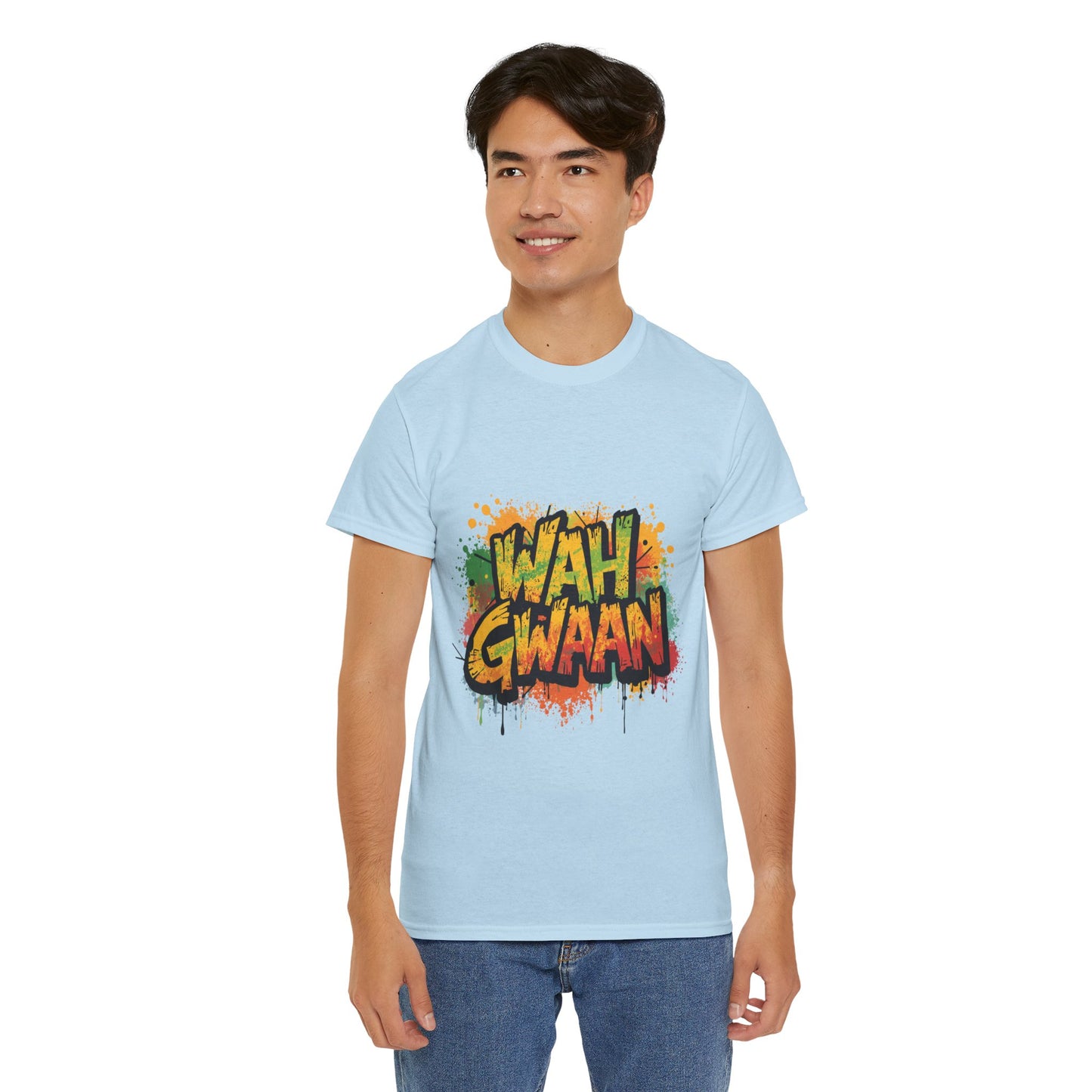 Wah Gwaan Graphic T-Shirt — Casual Jamaican Phrase Tee