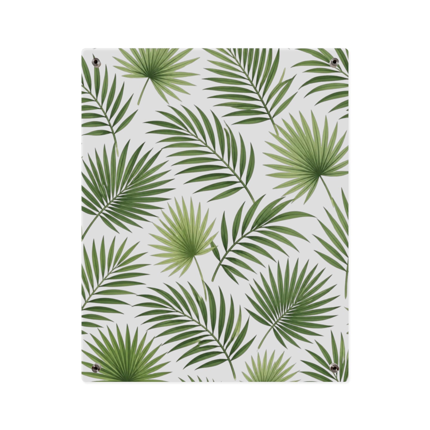 Acrylic Wall Art — Tropical Palm Leaf Panel (Green Botanical Décor)