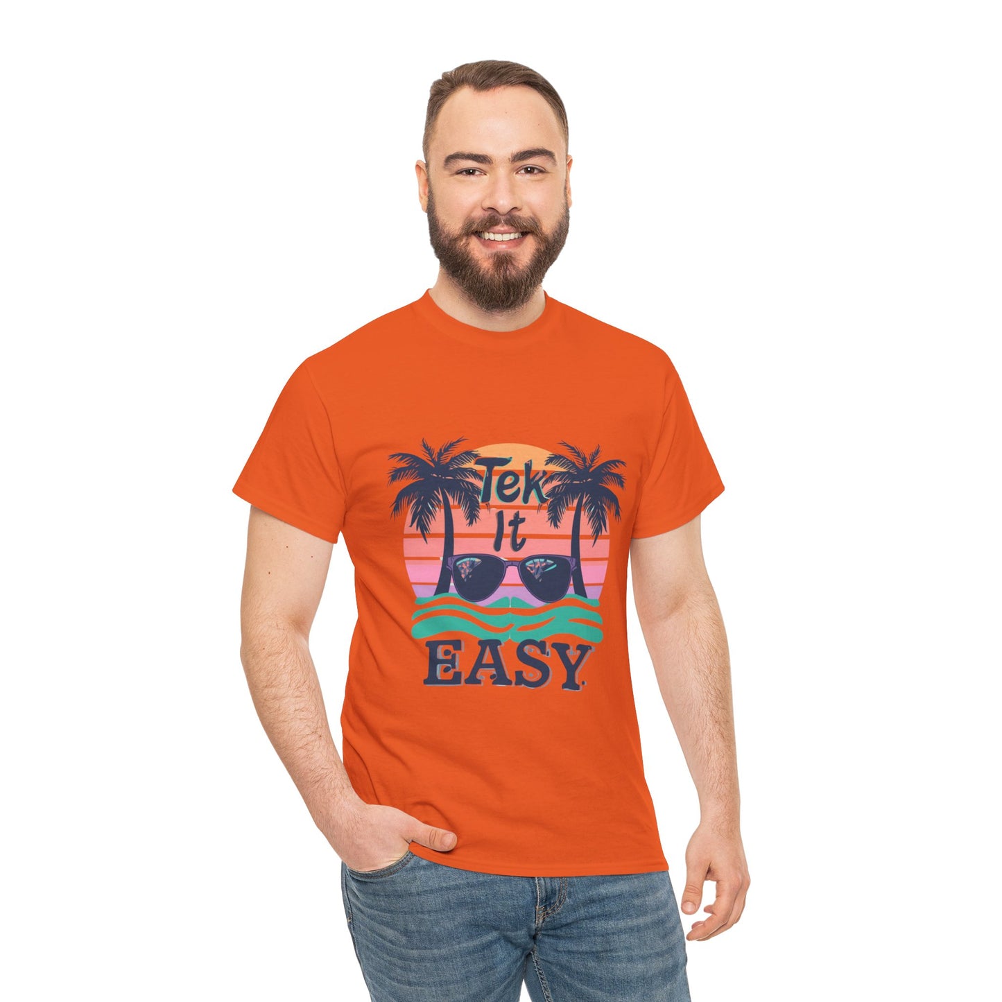 Tek It Easy T-Shirt — Funny Relaxed Vibe Tee